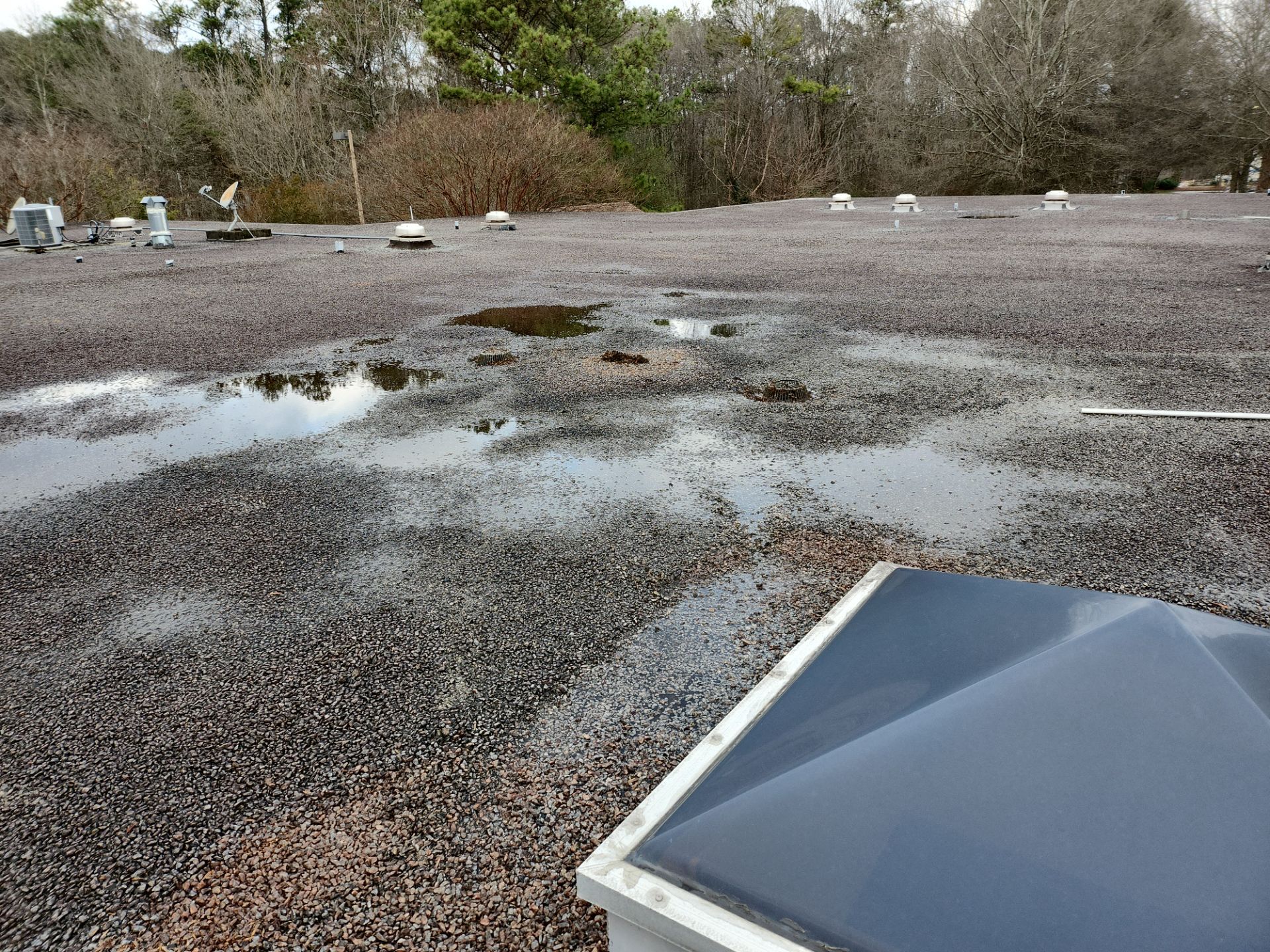 Important to keep drains clear 💦 by Georgia Roof Advisors