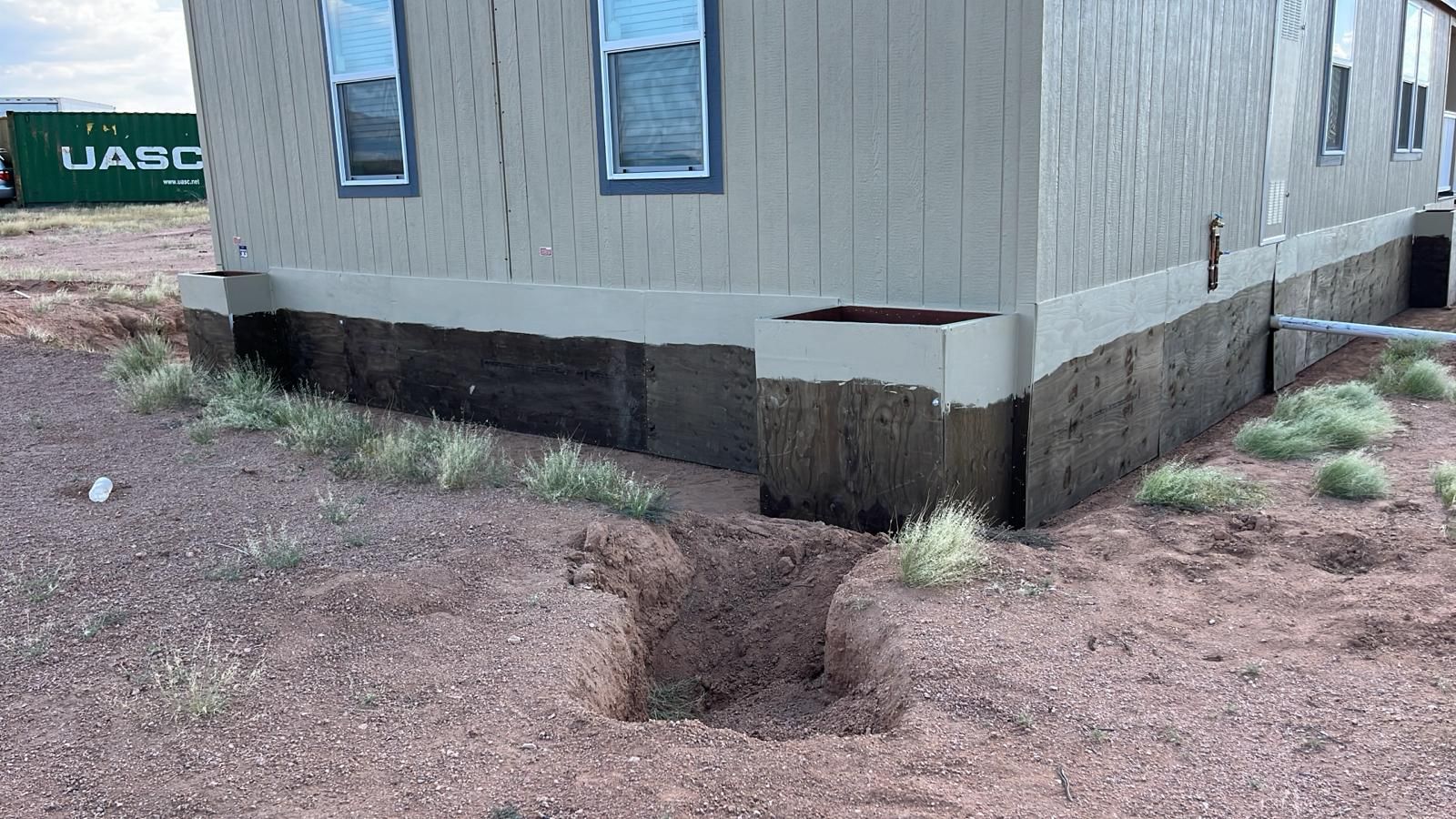 Project in Eloy by Mobile Home Installations