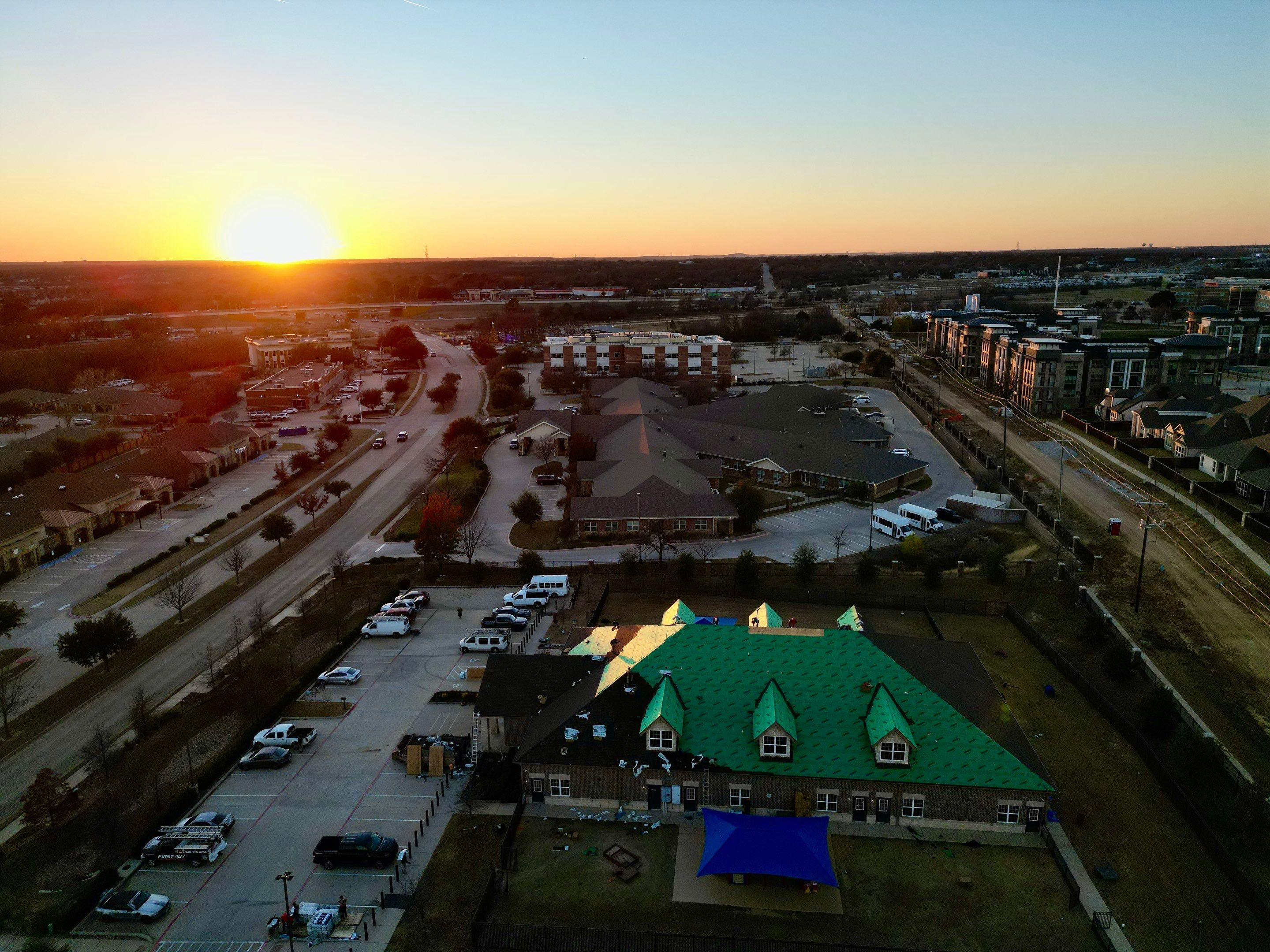 Goddard School Roof Replacement by First Out Roofing 