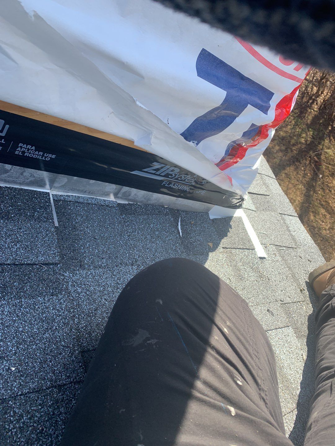 Commercial Roofing Installation using EPDM with white gutters by A Plus Exterior