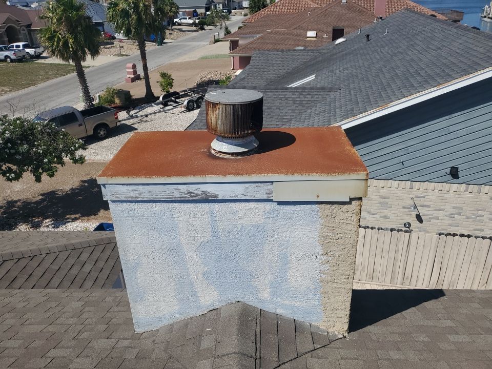 Chimney Cap Replacement with Roof Repairs by Lighthouse Roofing