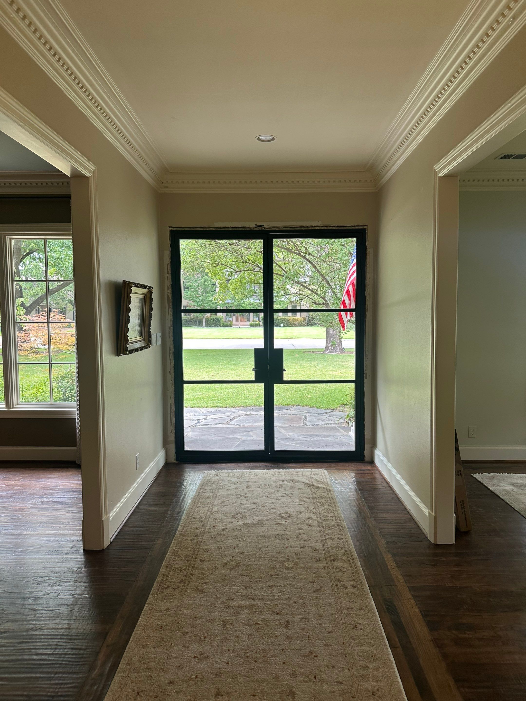 Custom Black Steel Double Door Entryway Upgrade in Dallas by Solara Custom Living