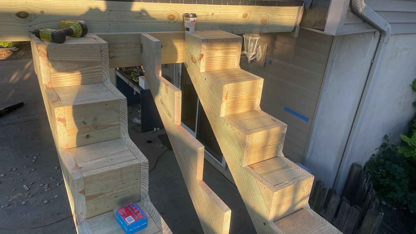 Waterfront deck In Keyport  by deck guardian
