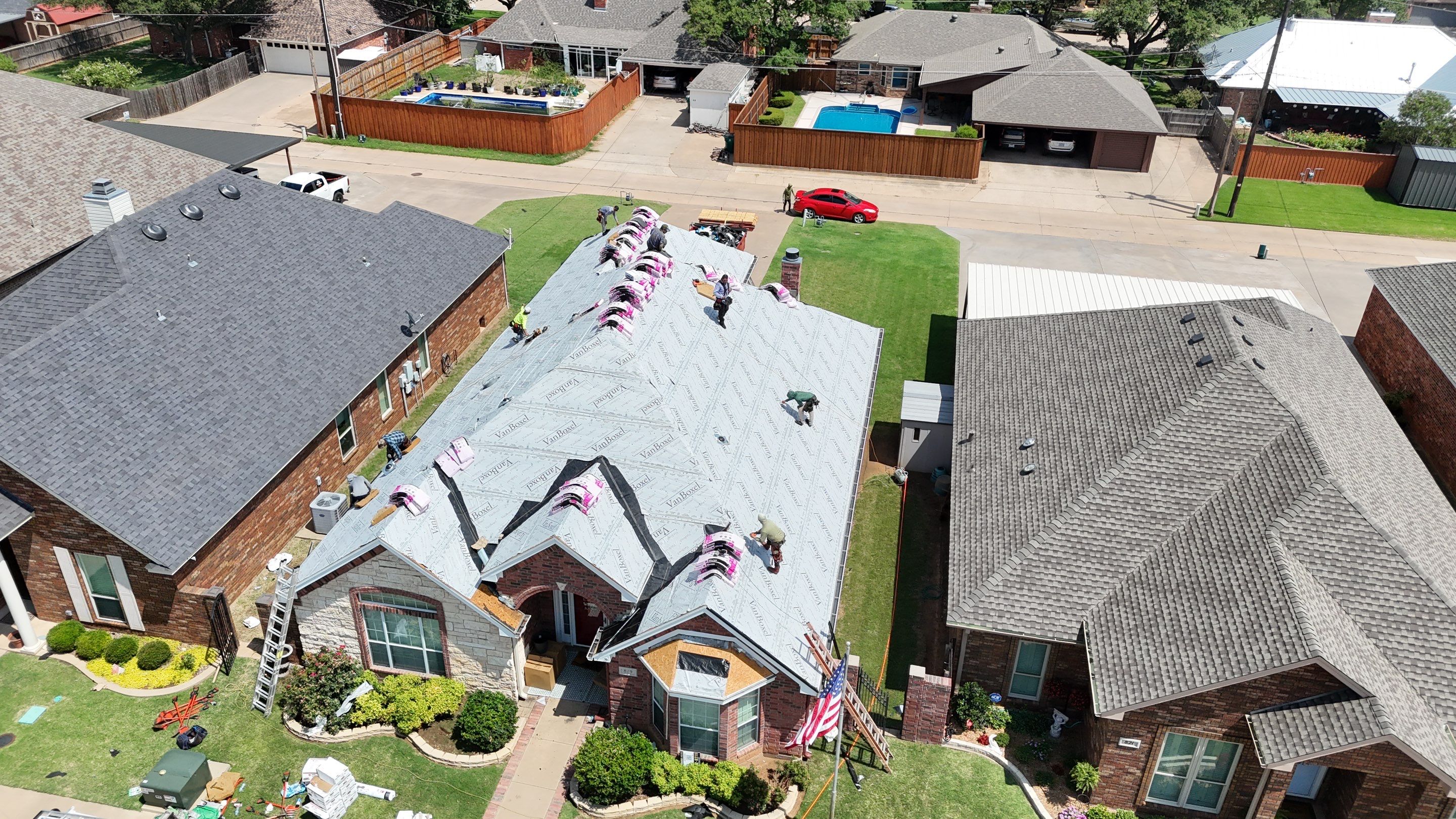 Burkburnett Roof Replacement Featuring Owens Corning Onyx Black Shingles by Shearman Roofing & Construction