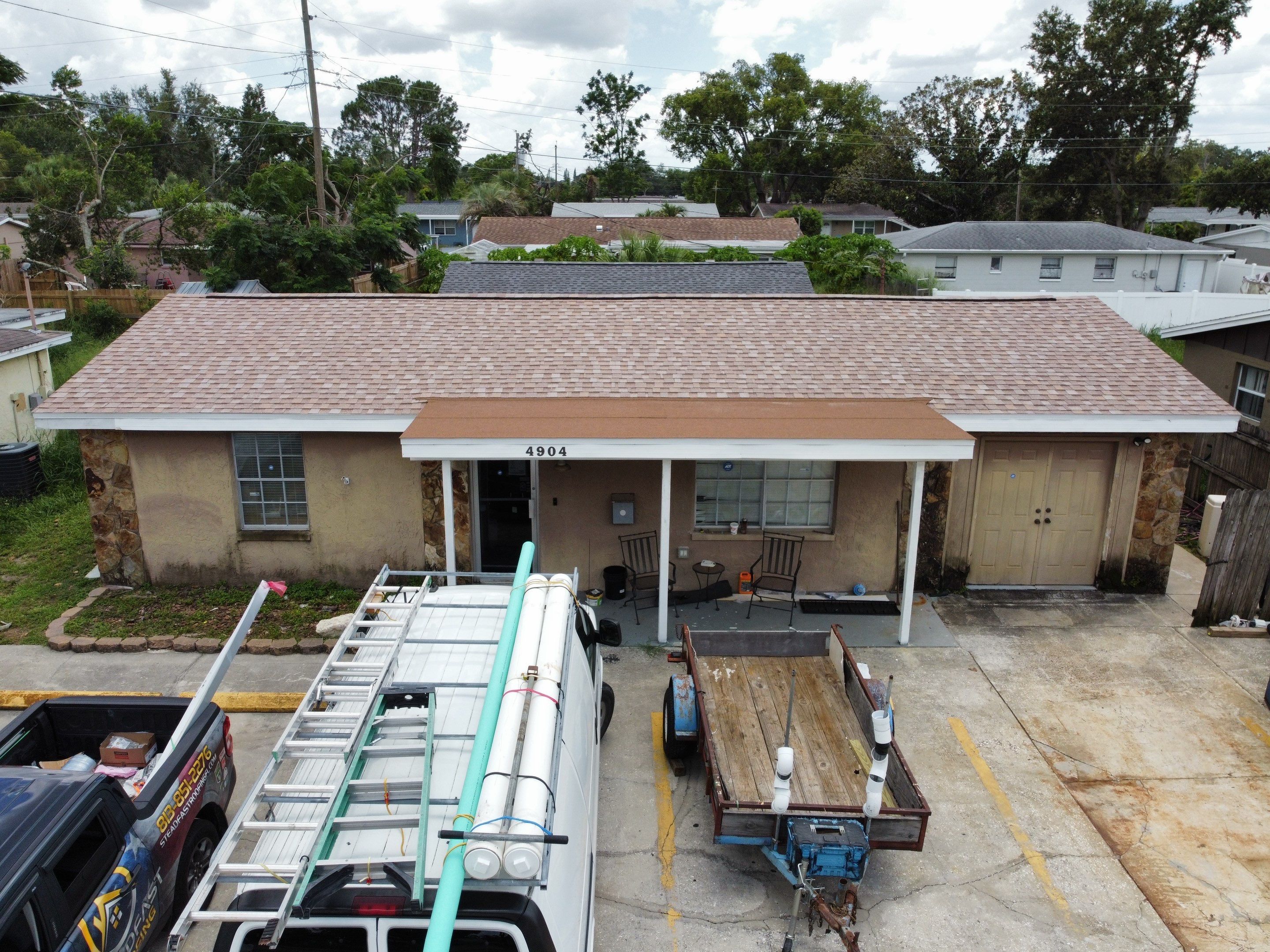 Roof Replacement in Holiday, FL. by Steadfast Roofing 