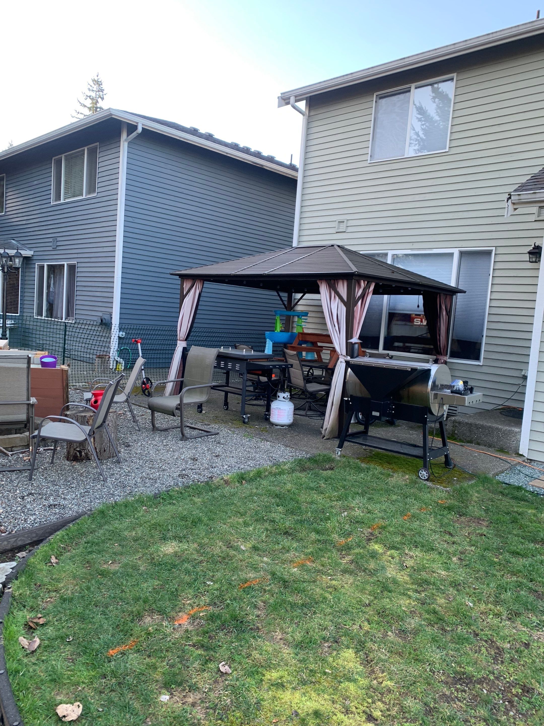 Benedict | Stamped Concrete Back Patio by Jireh Asphalt & Concrete Inc 
