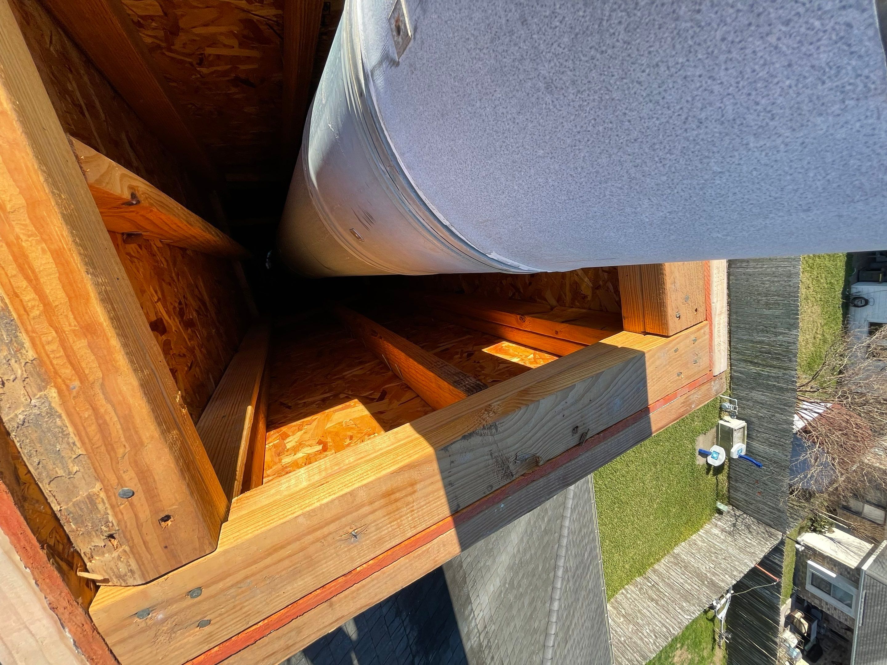 Residential Roofing Repair Replacing Chimney Cap by Lighthouse Roofing