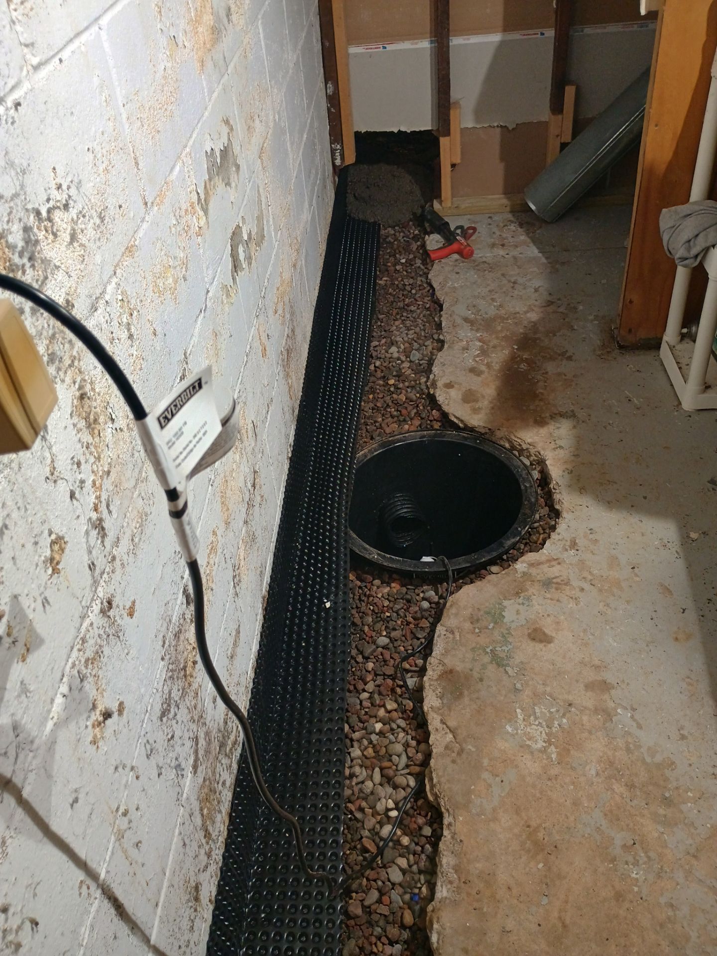 Drain Tile in Columbia Heights by Waterproofing Northeast