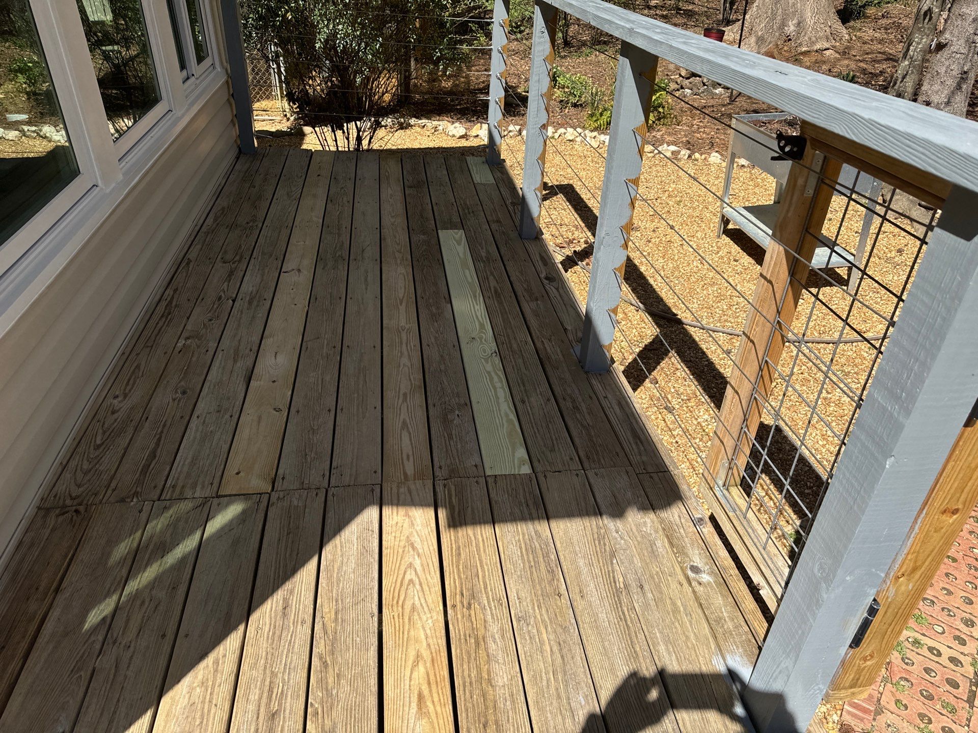 Deck staining by GonzalezPainters & Contractors Inc 