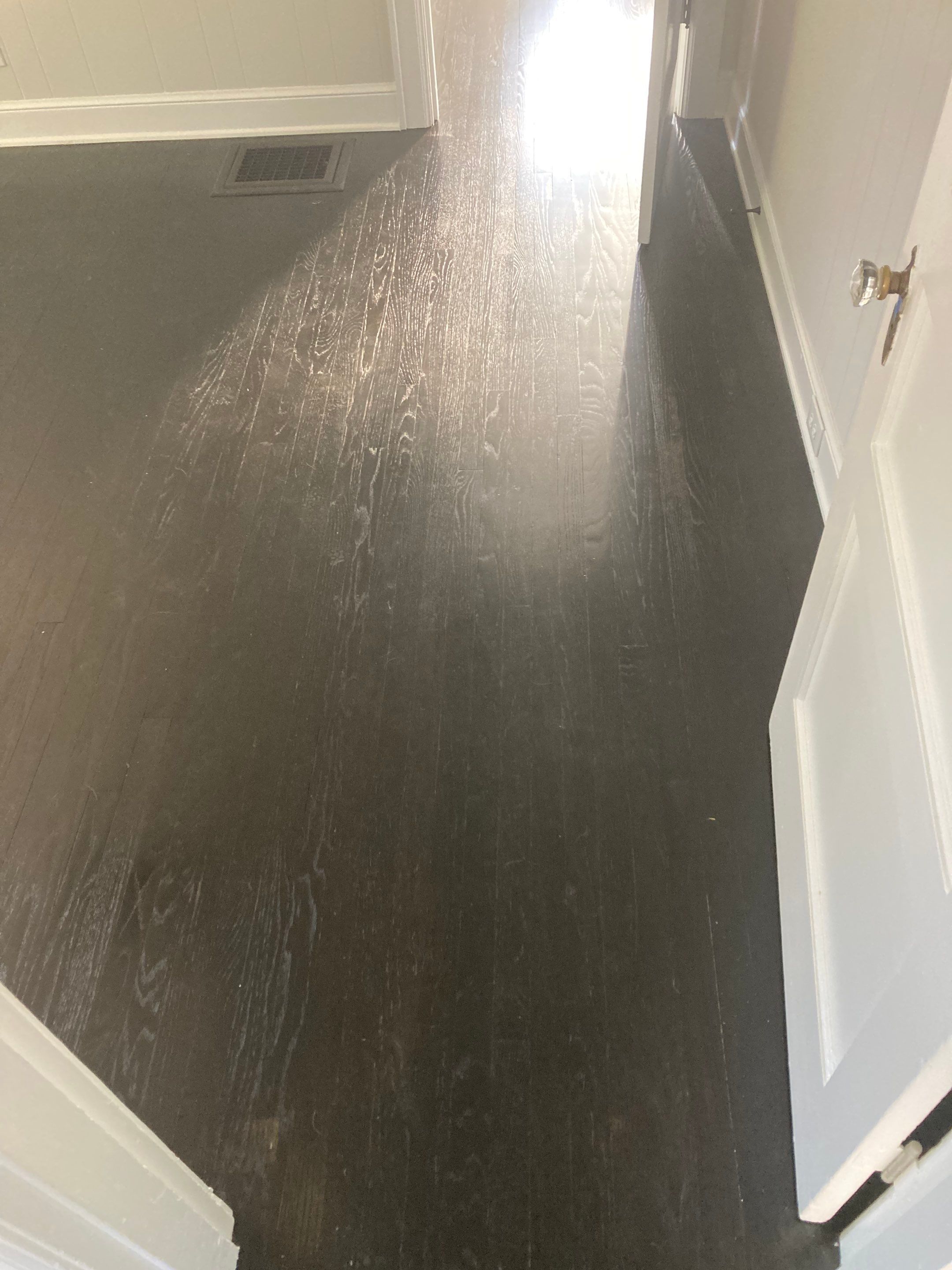 Hardwood floor refinish/restore by Footprints Floors of Nashville