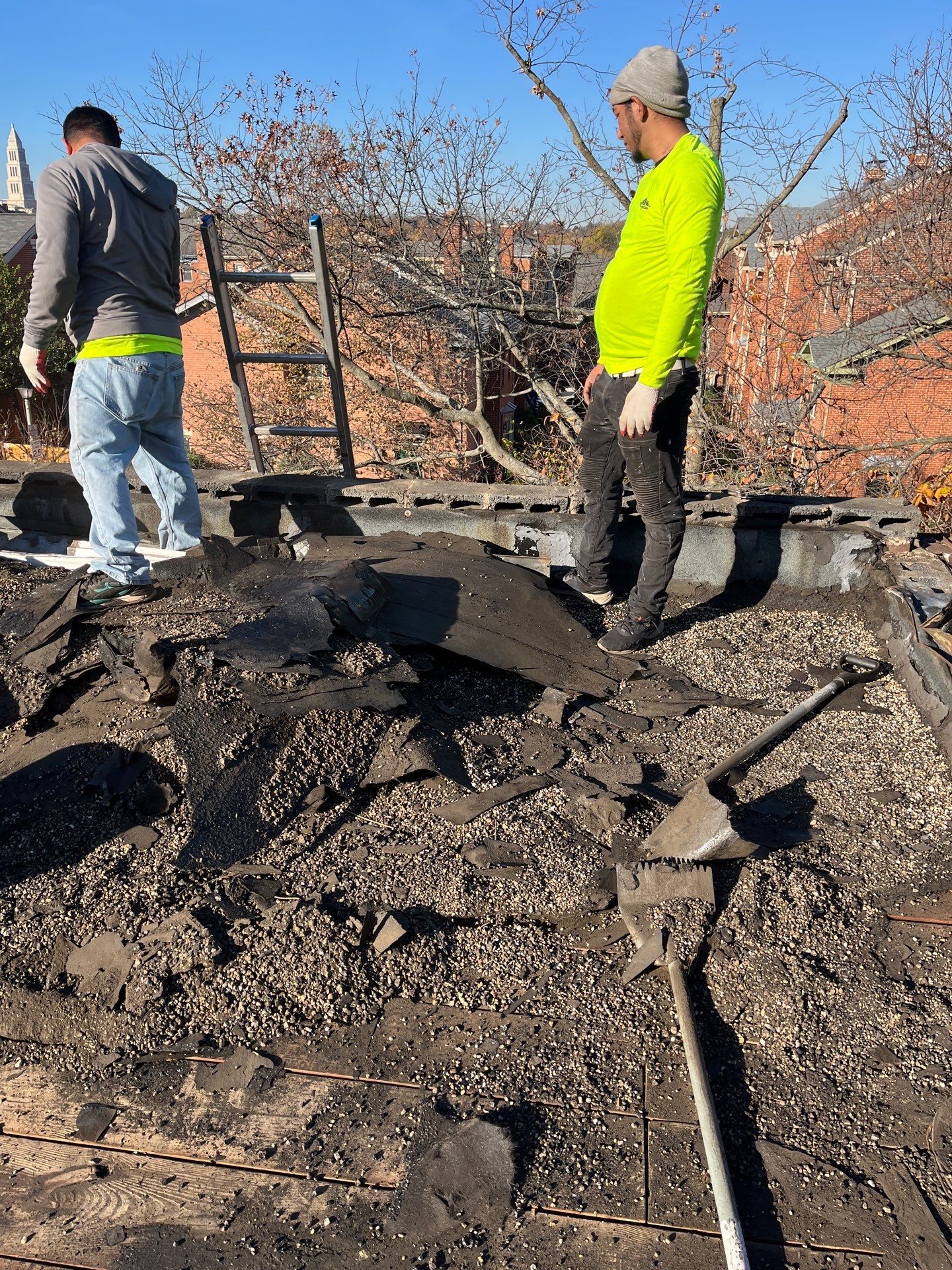 Alexandria: Residential Flat Roof Replacement with Mule Hide TPO Membrane by RM Banning, Inc.