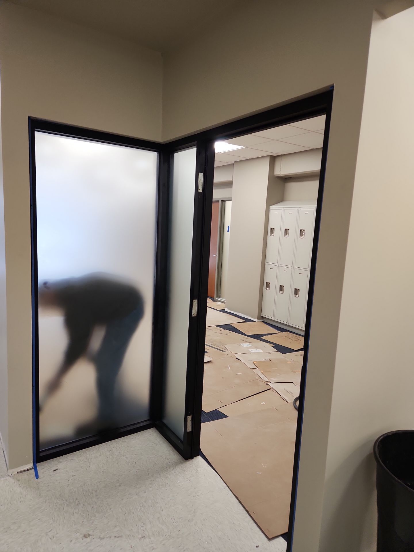 Commercial Storefront Window Install using Storefront by Service Glass Inc
