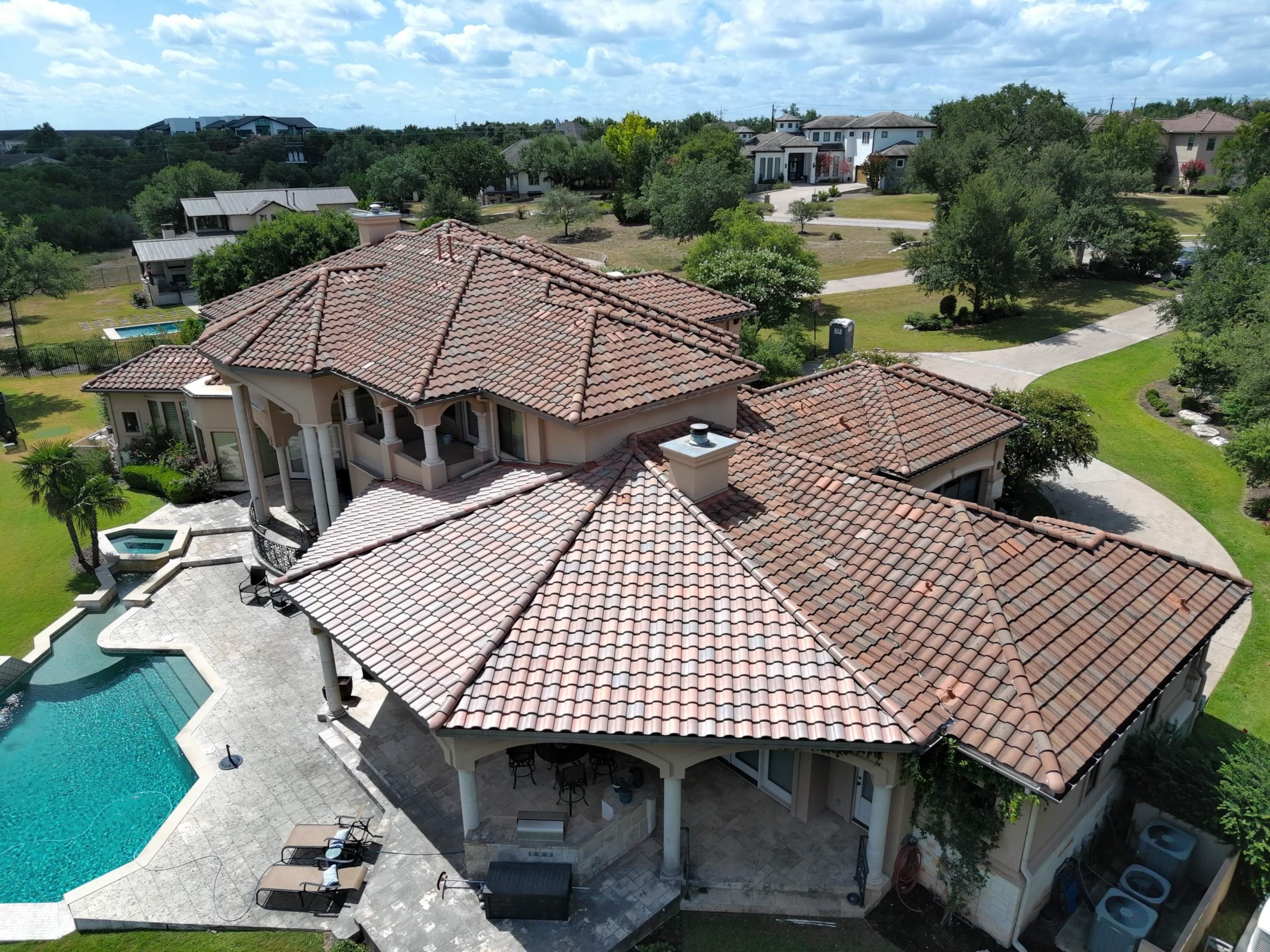 Tile Roof in Steiner Ranch by Skywall Construction LLC