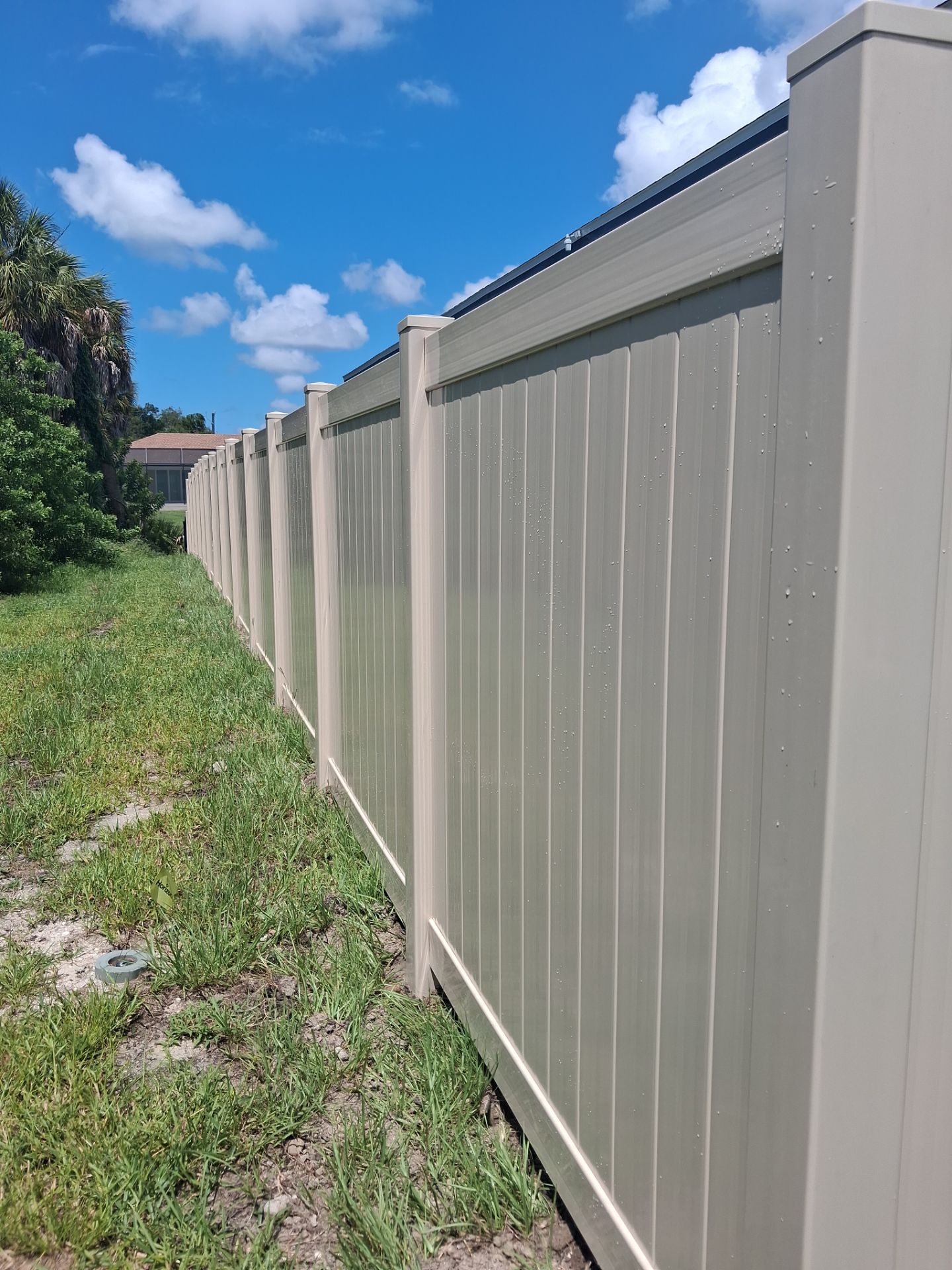 Vinyl Privacy Fencing and Aluminum Pool Security Installation in Port Charlotte by True Fence LLC