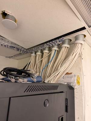 Structured cabling installation by CimaSolutions