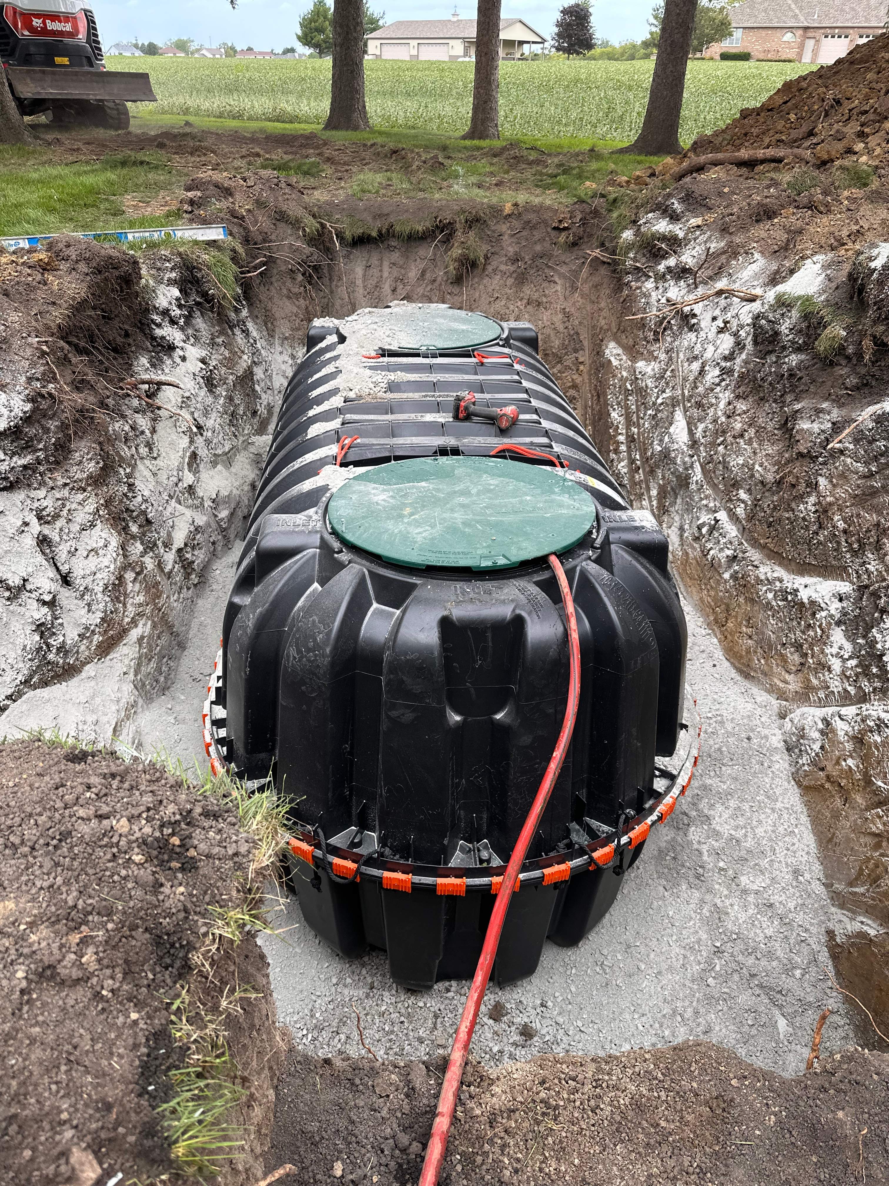 IM 1060 Plastic Septic Tank Replacement & AES Mound System by Allied Water Services