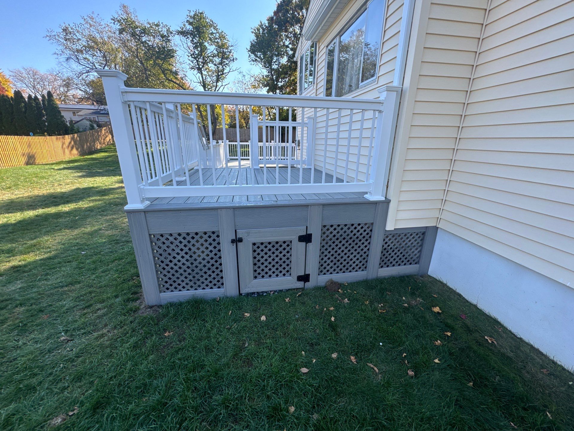 New Deck with Sliding Patio Door by deck guardian