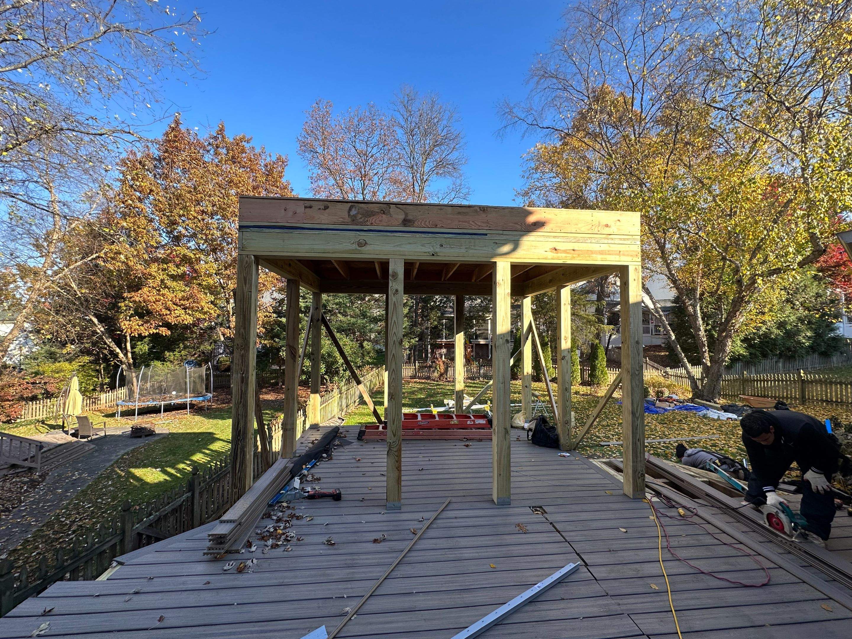 Screened-In Porch, Composite Deck & Paver Patio in Chantilly, VA by Sunburst Construction Inc