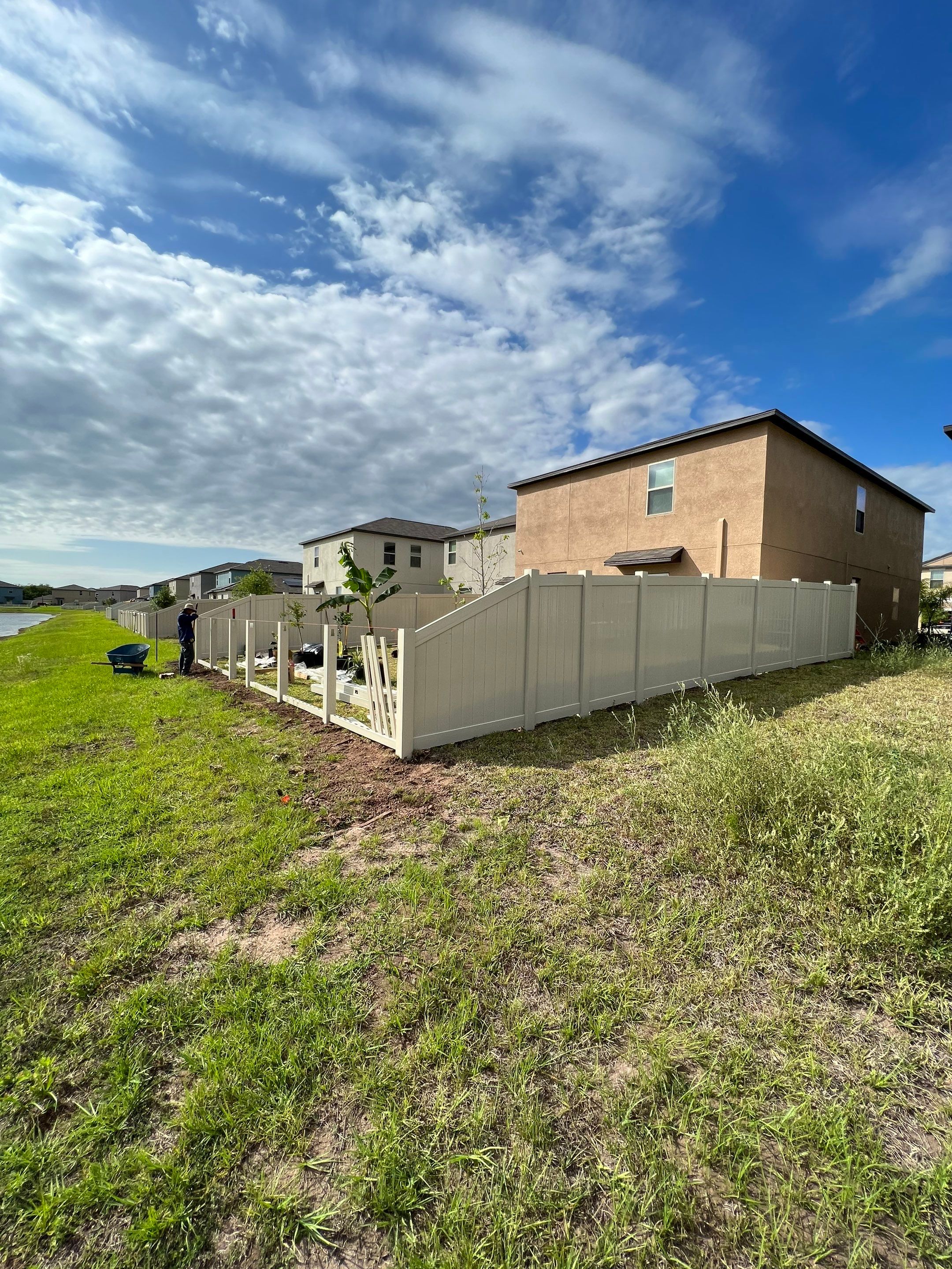 Sun City Center, FL 6ft. Tall Tan Vinyl Privacy Fence by Asap fence and gates, LLC