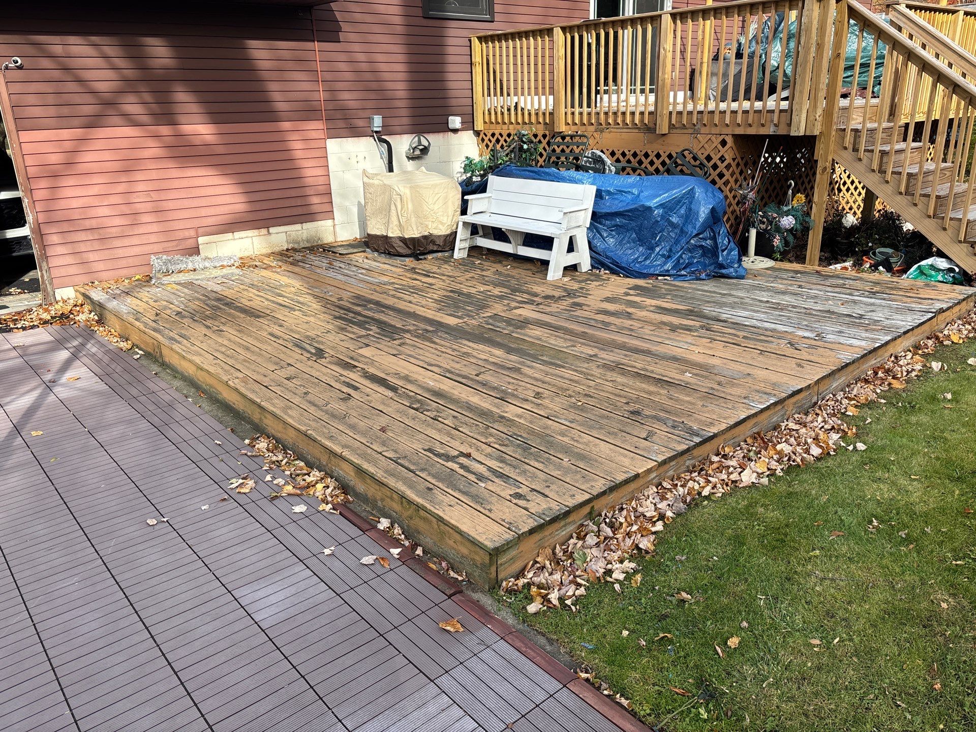 Deck Staining Project Completed in Muskegon, Michigan 49444 by Gordon Painting