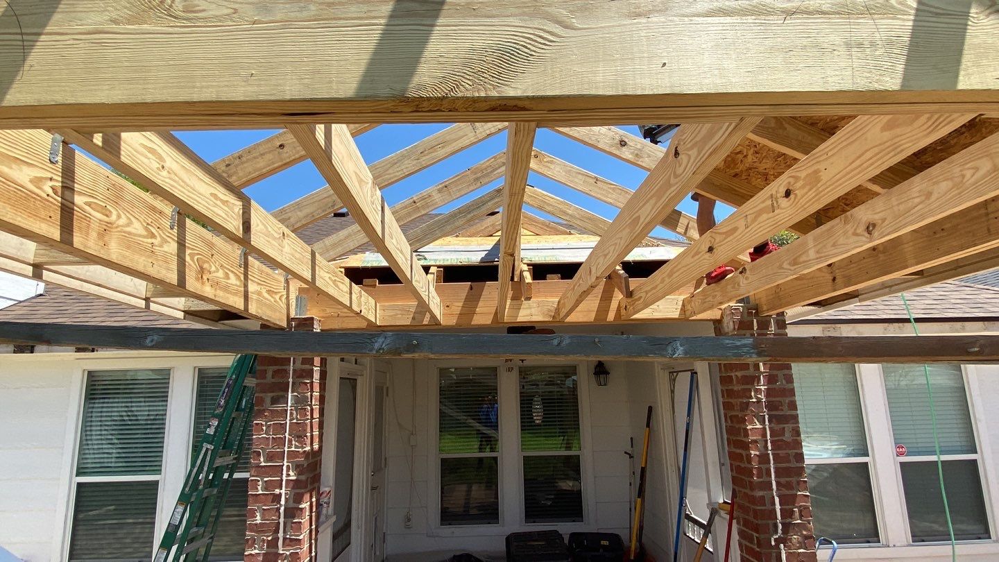Back Yard Shade by Bayfront Roofing and Construction