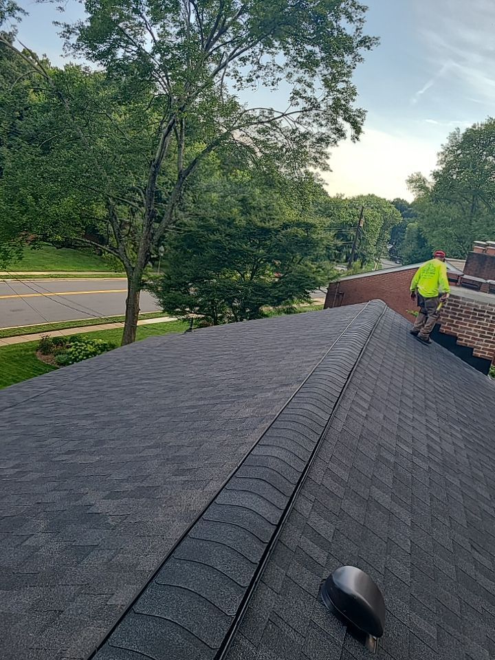 Springfield Tree Damage Restoration: CertainTeed Landmark Designer Shingles in Charcoal Black by RM Banning, Inc.