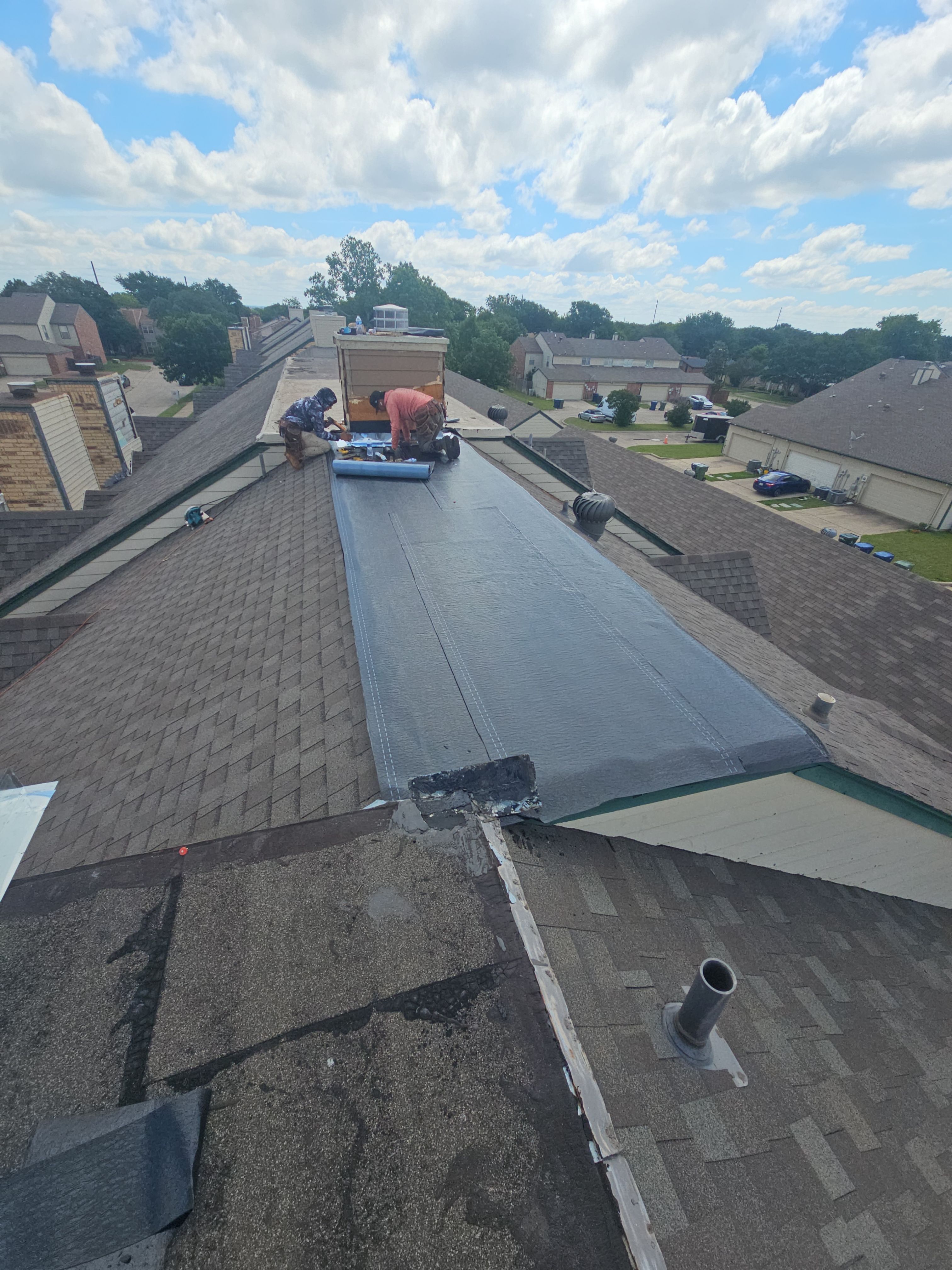 Flat Roof Replacement & Interior Restoration in Garland, TX by road roofing llc