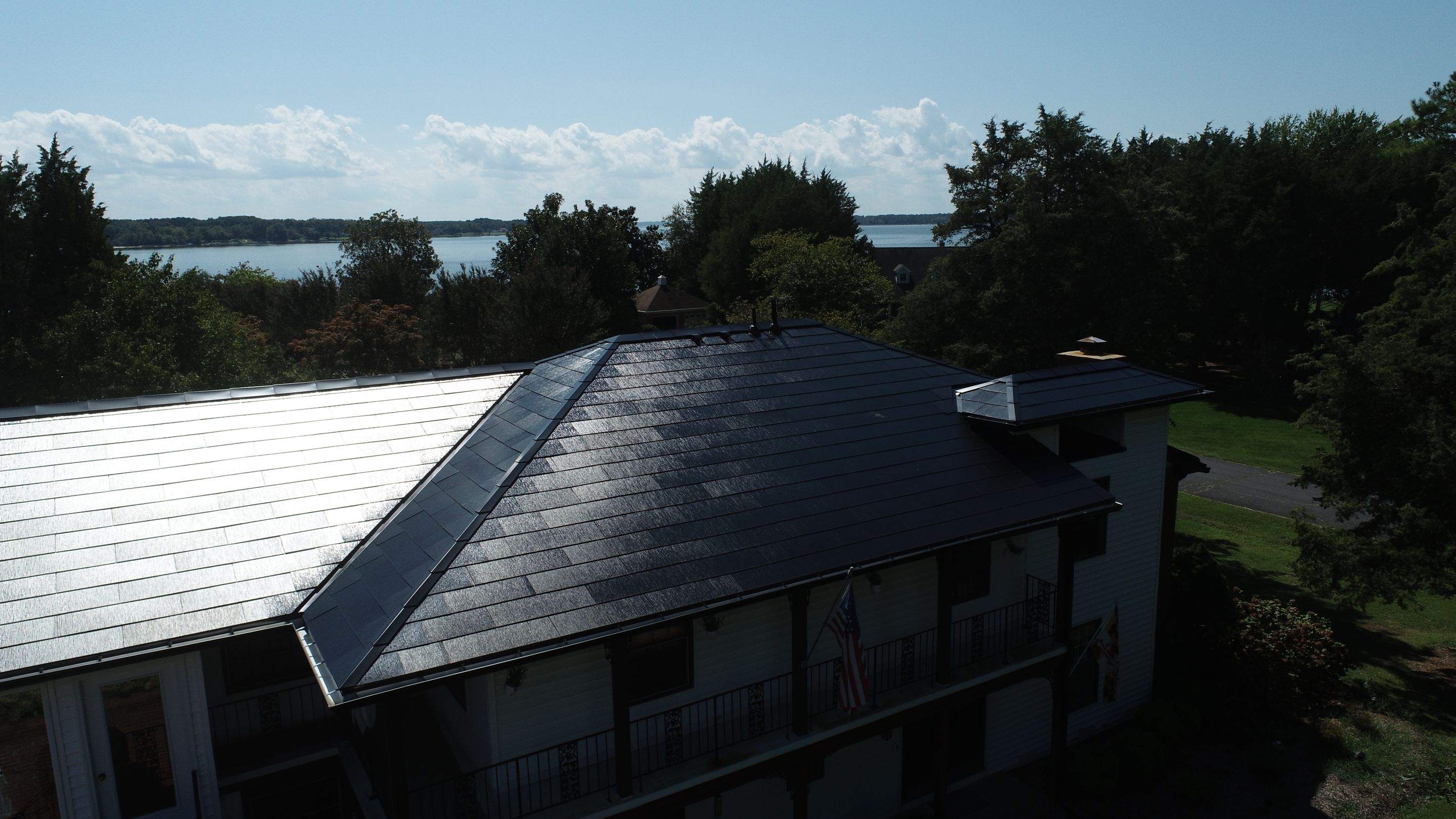 Tesla Solar Roof + Powerwall in Leonardtown, MD by American Home Contractors