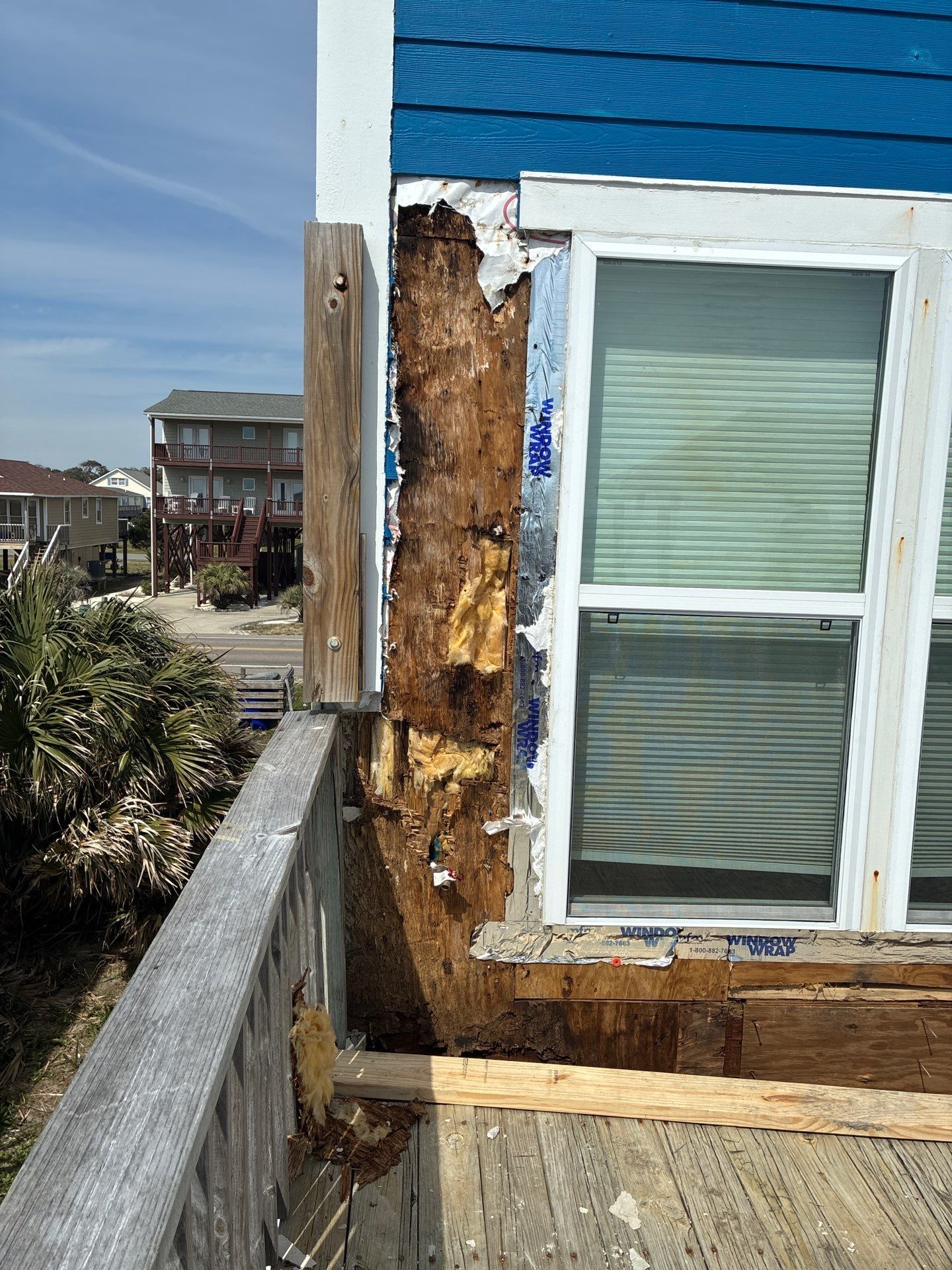Oceanfront Structural Repair and Exterior Rebuild in Oak Island NC | RGR Construction and Roofing, LLC by RGR Construction and Roofing, LLC
