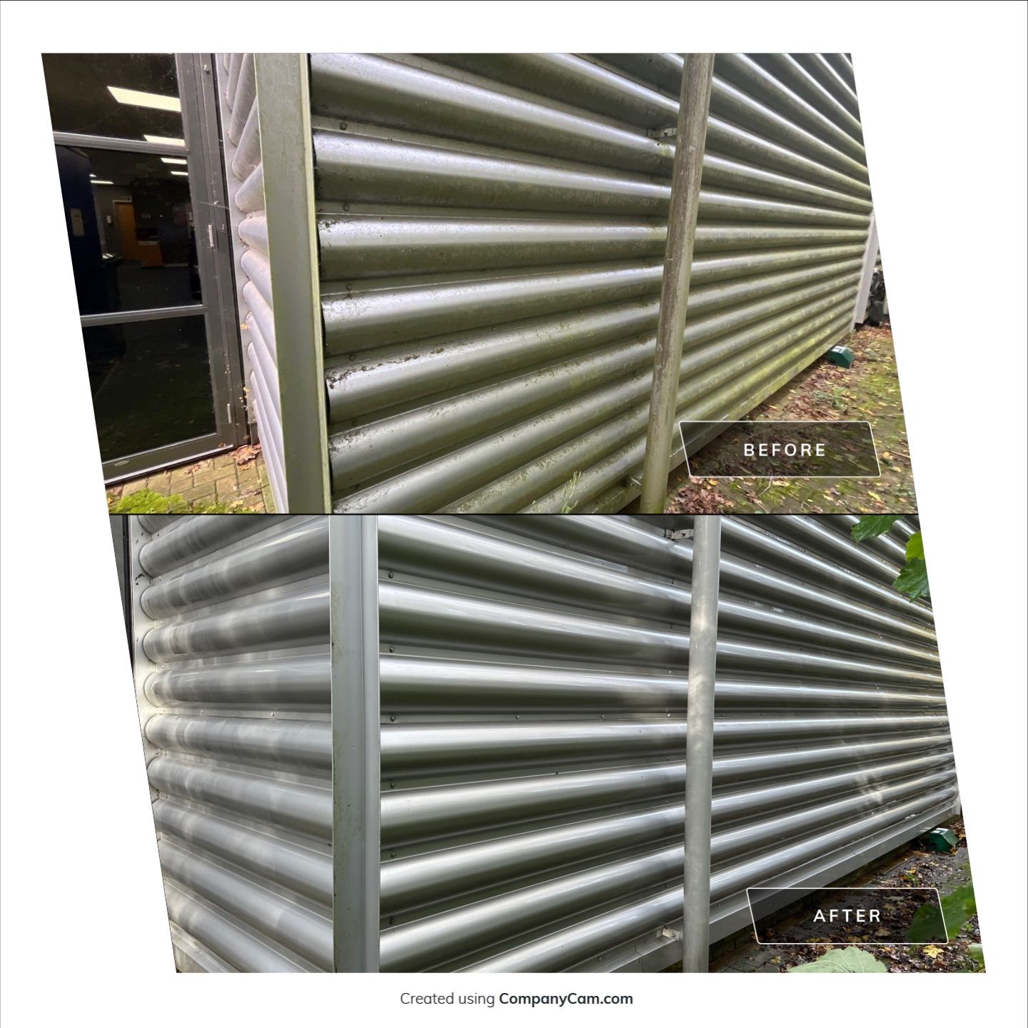 Industrial Cladding Cleaning using Synergy Chemical by Ges Exterior Cleaning ltd