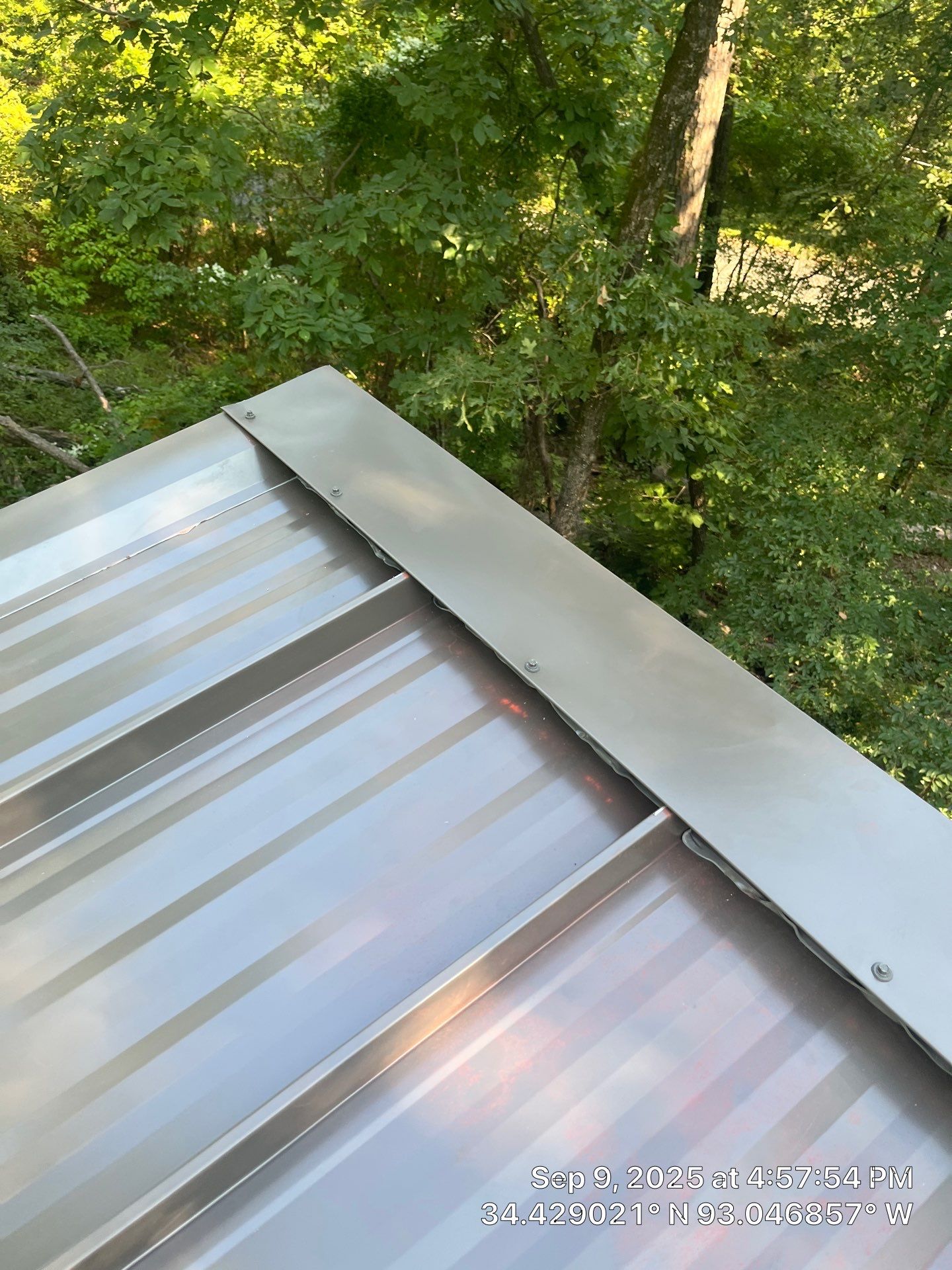 Standing Seam Metal Roof and Gutter Installation in Hot Springs by Temple Roofing and Exteriors