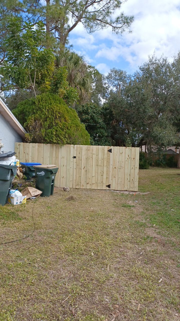 North Port, FL 6ft. Tall Treated Board on Board Privacy Fence by Asap fence and gates, LLC