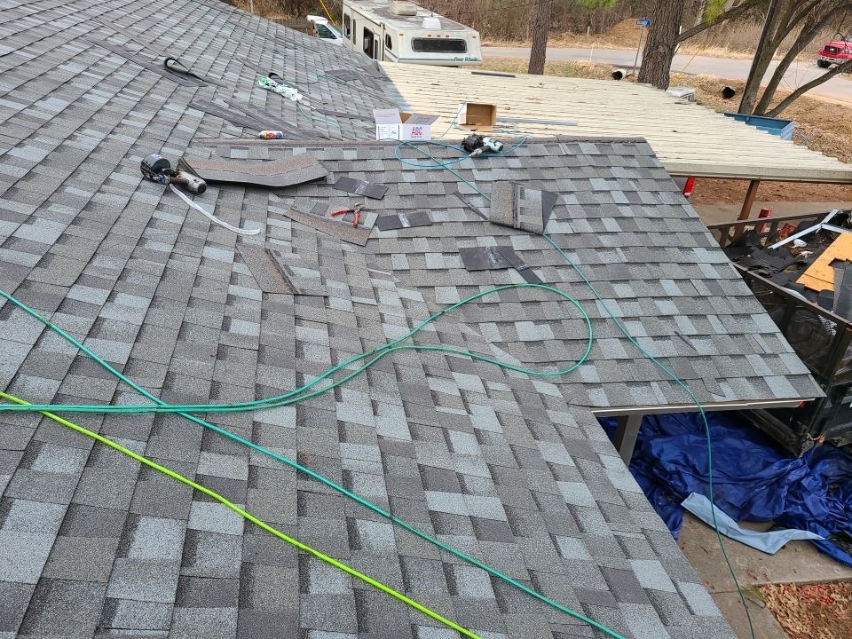 Residential Roofing Installation using ATLAS Pinnacle Pristine Shingles by Harvey Roofing & Construction