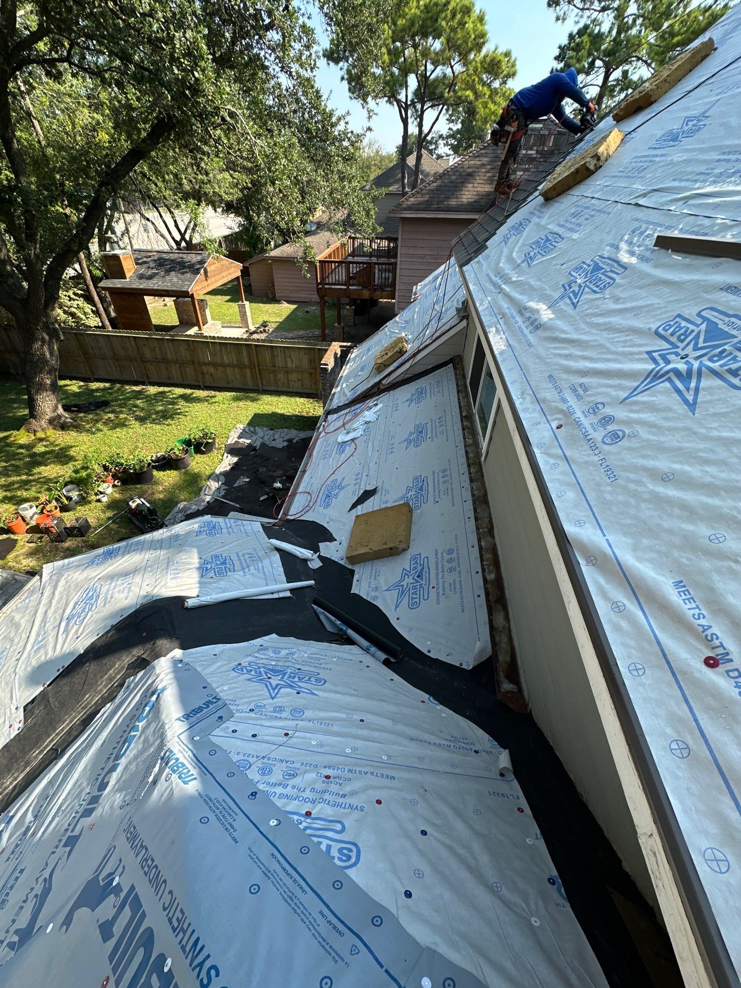 Project in Houston by Motion Roofing