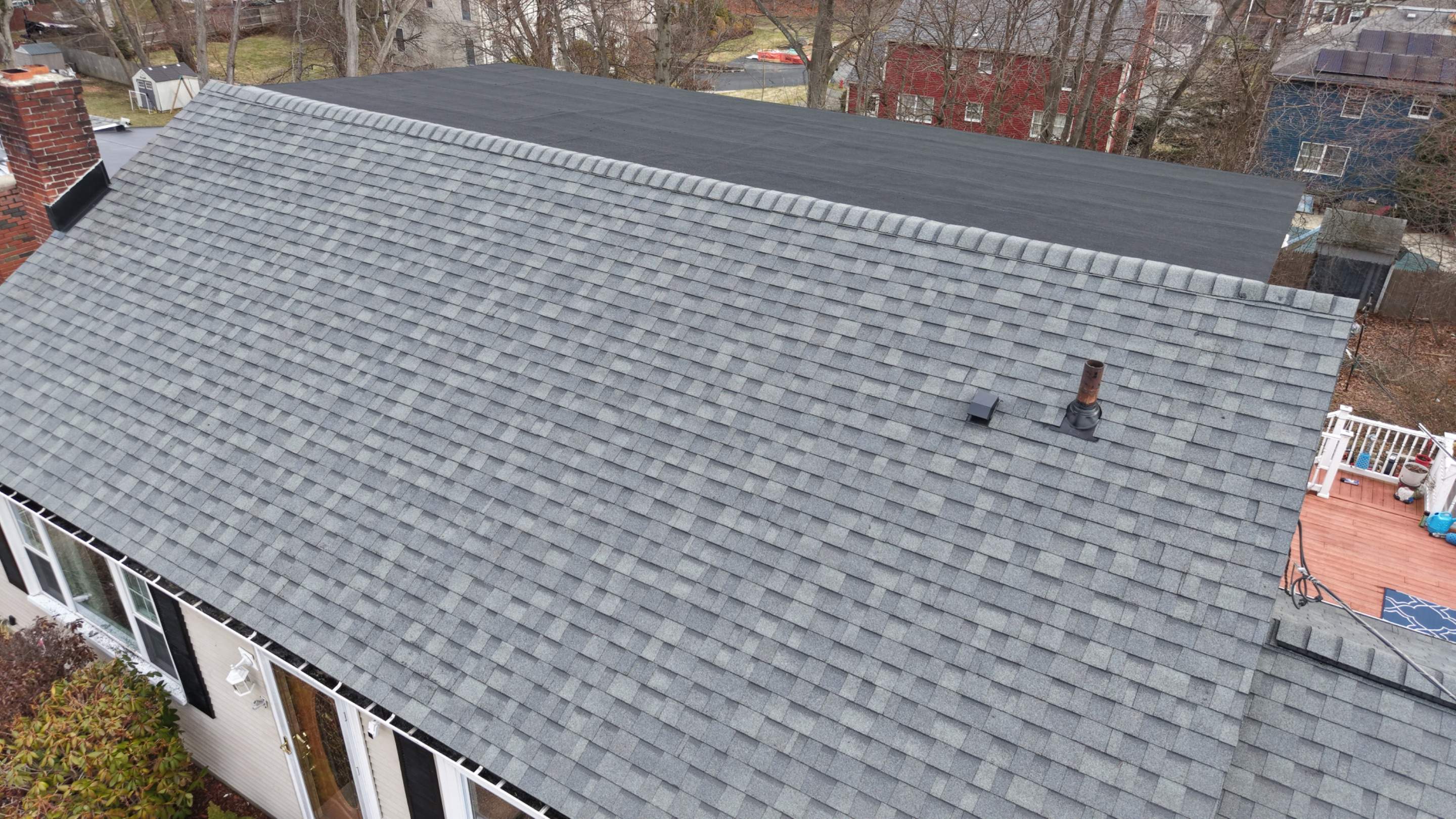 Major Roof Overhaul in Lynn, MA – Full Replacement, Skylight Removal, Gutters & Custom Flashing by JOHNNYS PRO