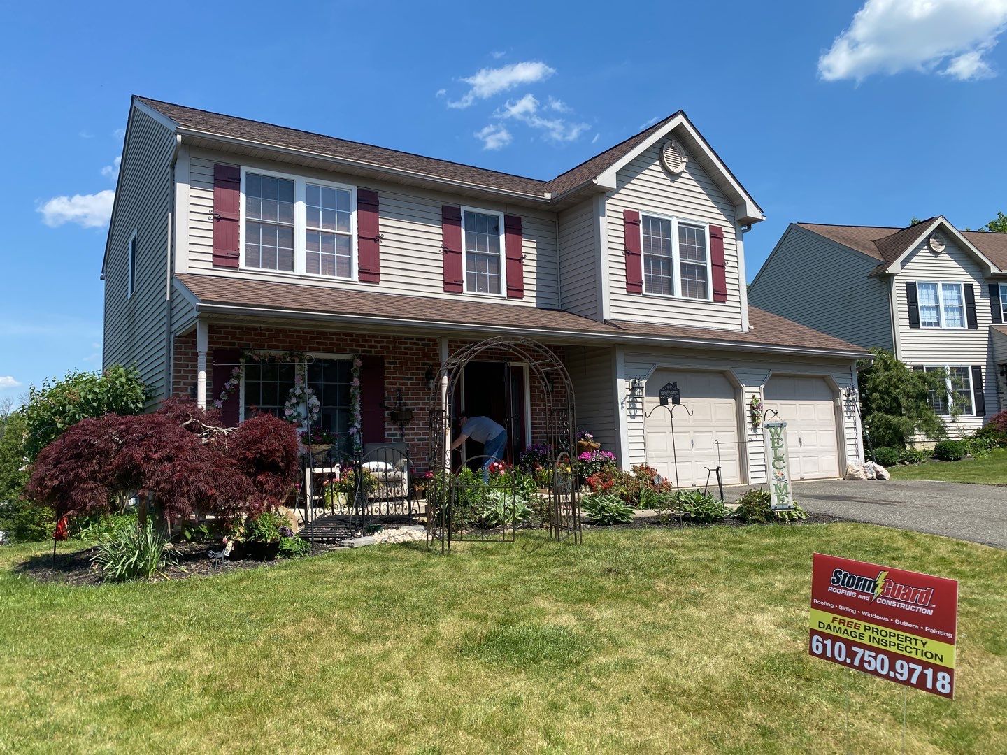 Roofing Installation using CertainTeed Landmark - Burnt Sienna by Storm Guard of Ches-Mont PA