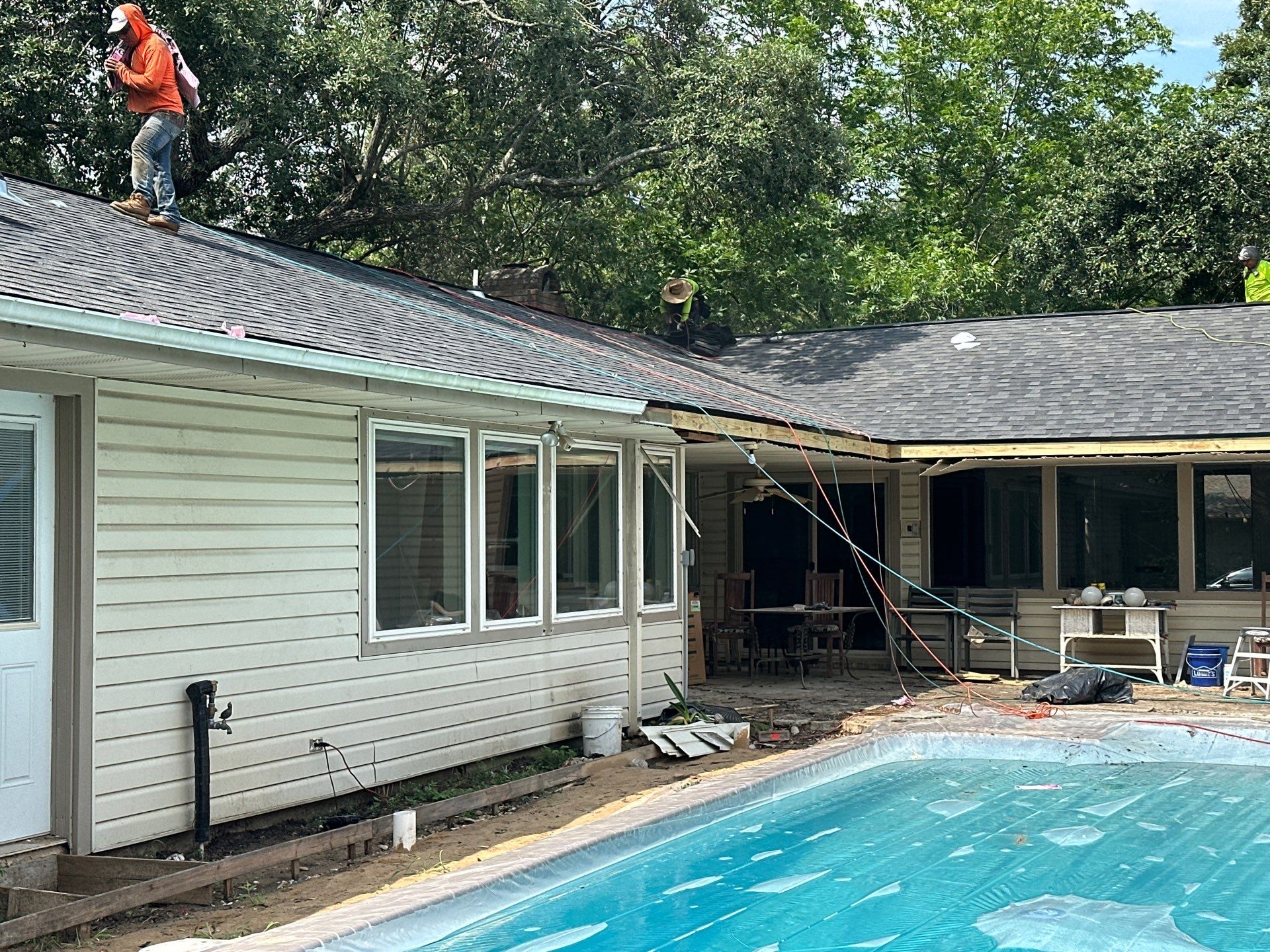 Project in Houston by Motion Roofing