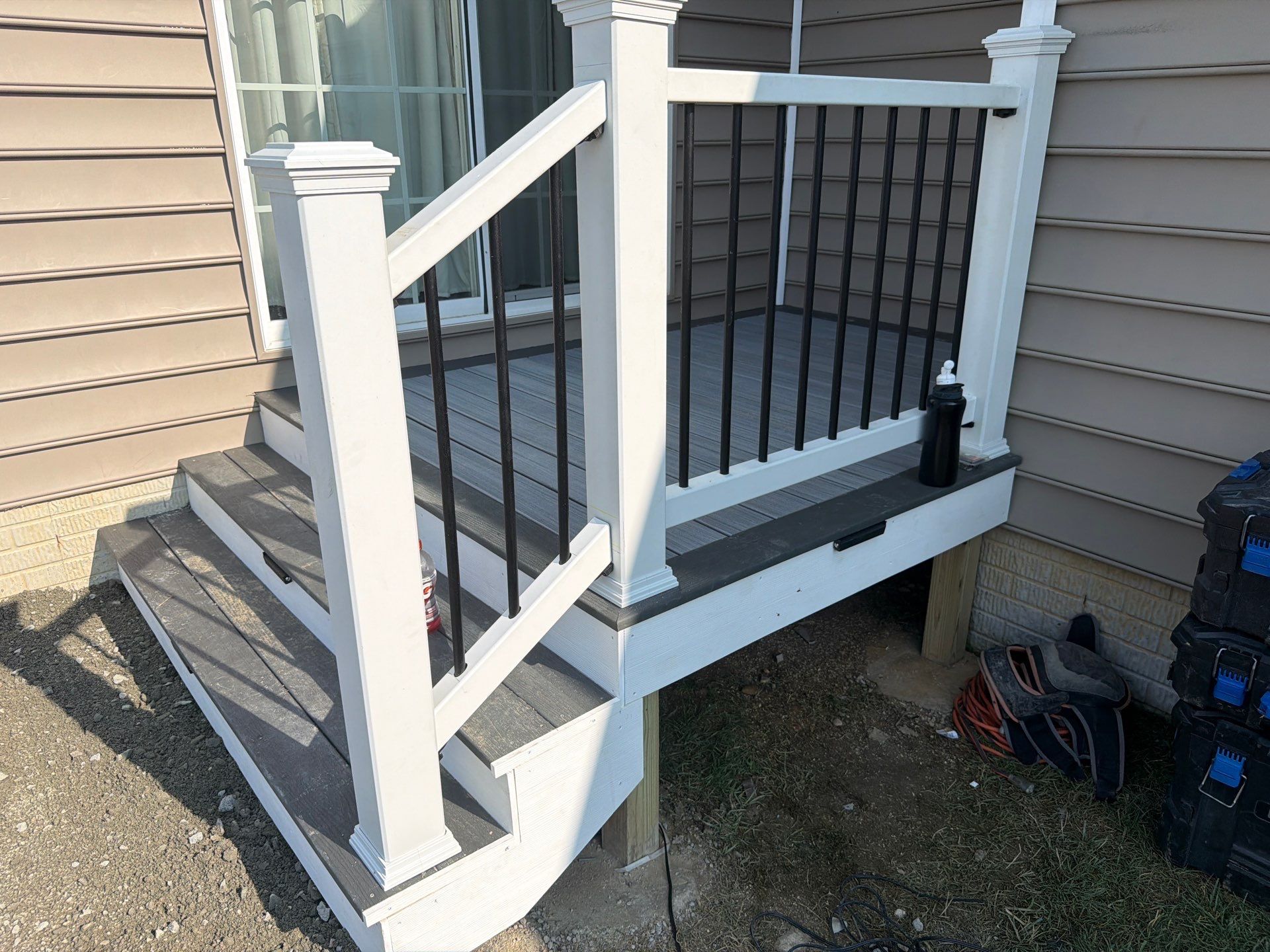 🏡 BELGARD PAVER PATIO WITH DECK STEPS IN MIDDLETOWN, DELAWARE 🔥🧱✨ by Studio G Indoor Spaces & Outdoor Living