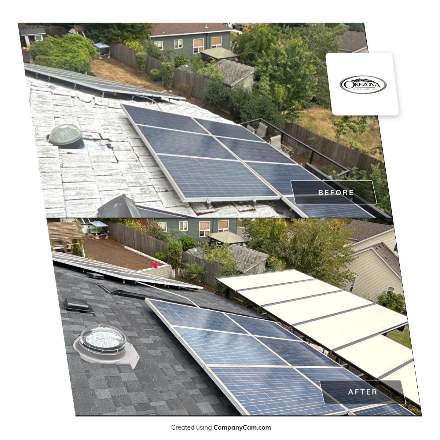 Granite Black Residential Roof Replacement by Orezona Building & Roofing Company, Inc.