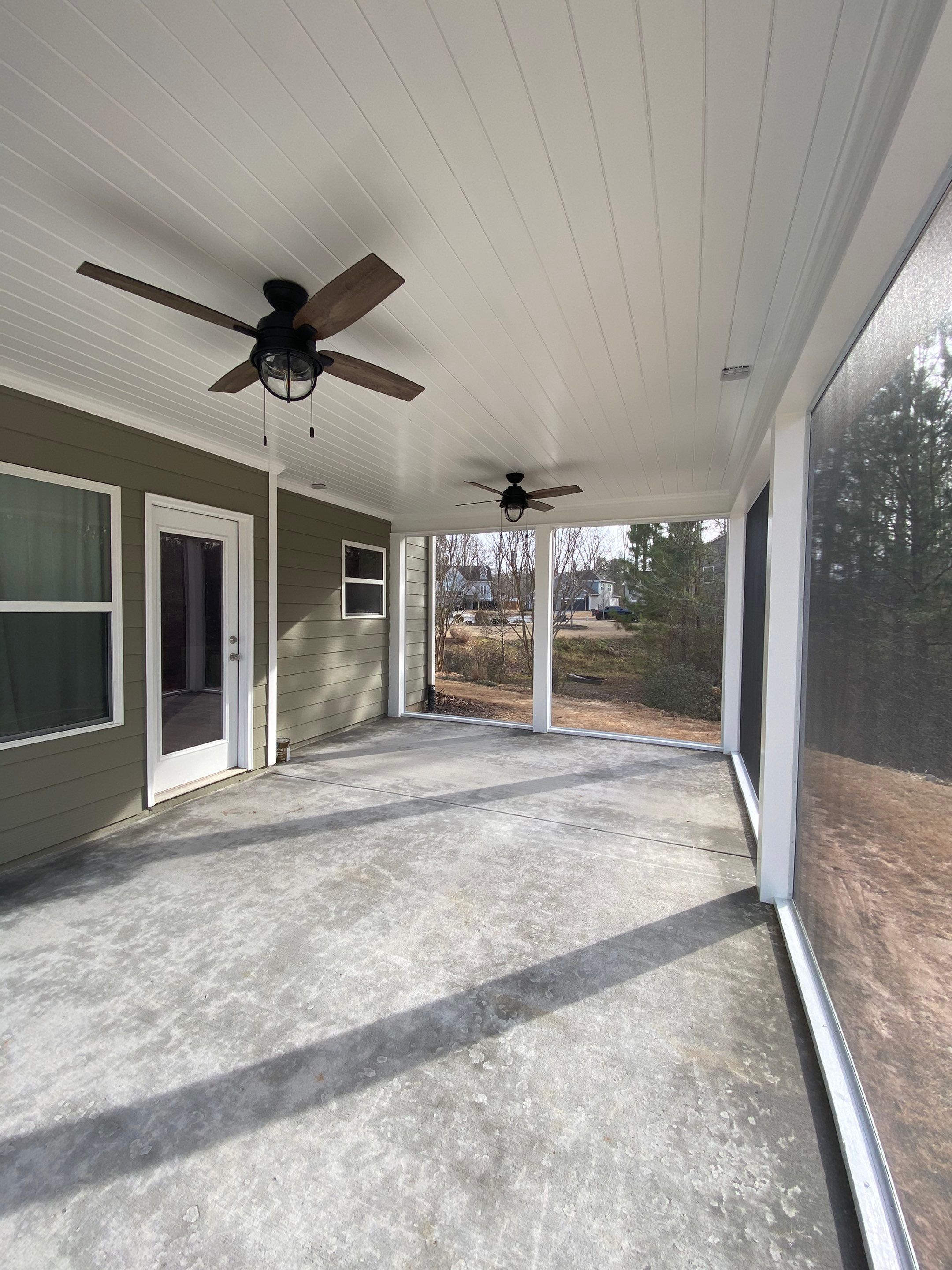 Custom Screened-In Porch Addition with Ceiling Fans in Cumming by Swift Home Renovations 