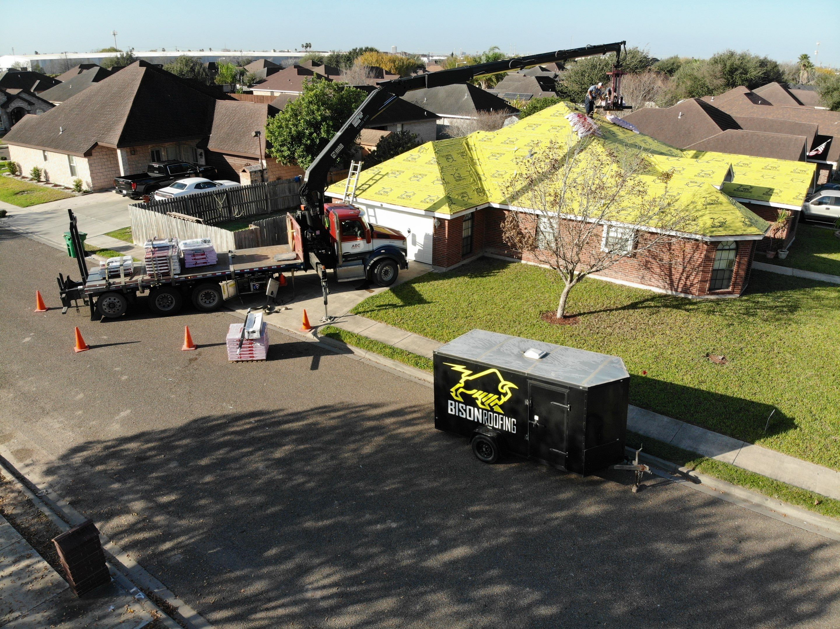Pharr Roof Project  by Bison Roofing  