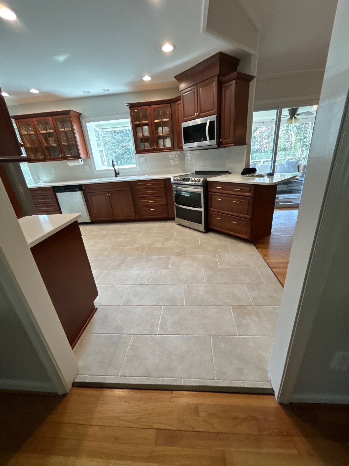 Kitchen Floor Upgrade by Footprints Bath and Tile of East Atlanta