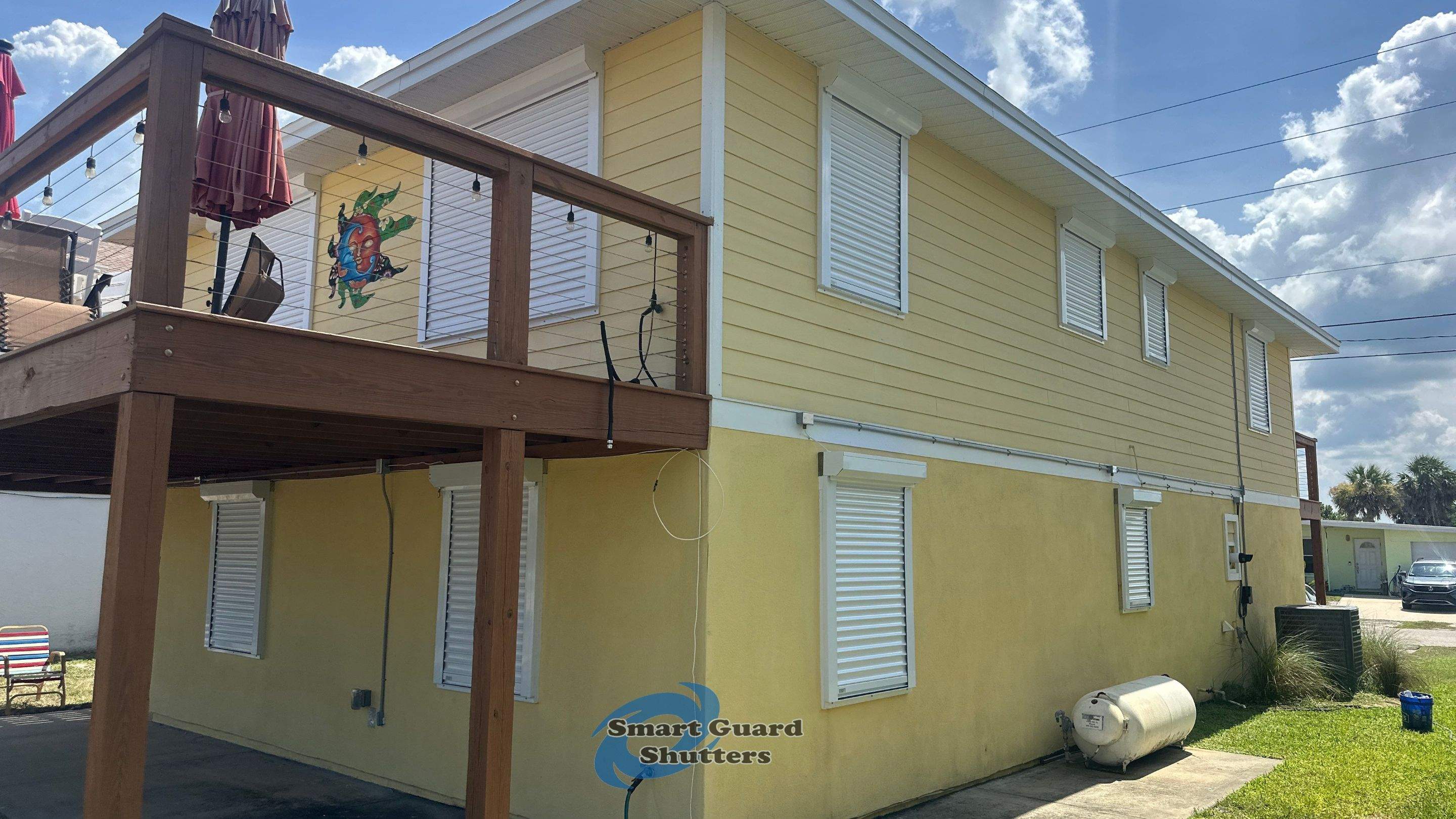 Rolling Shutters in White  by Smart Guard Shutters