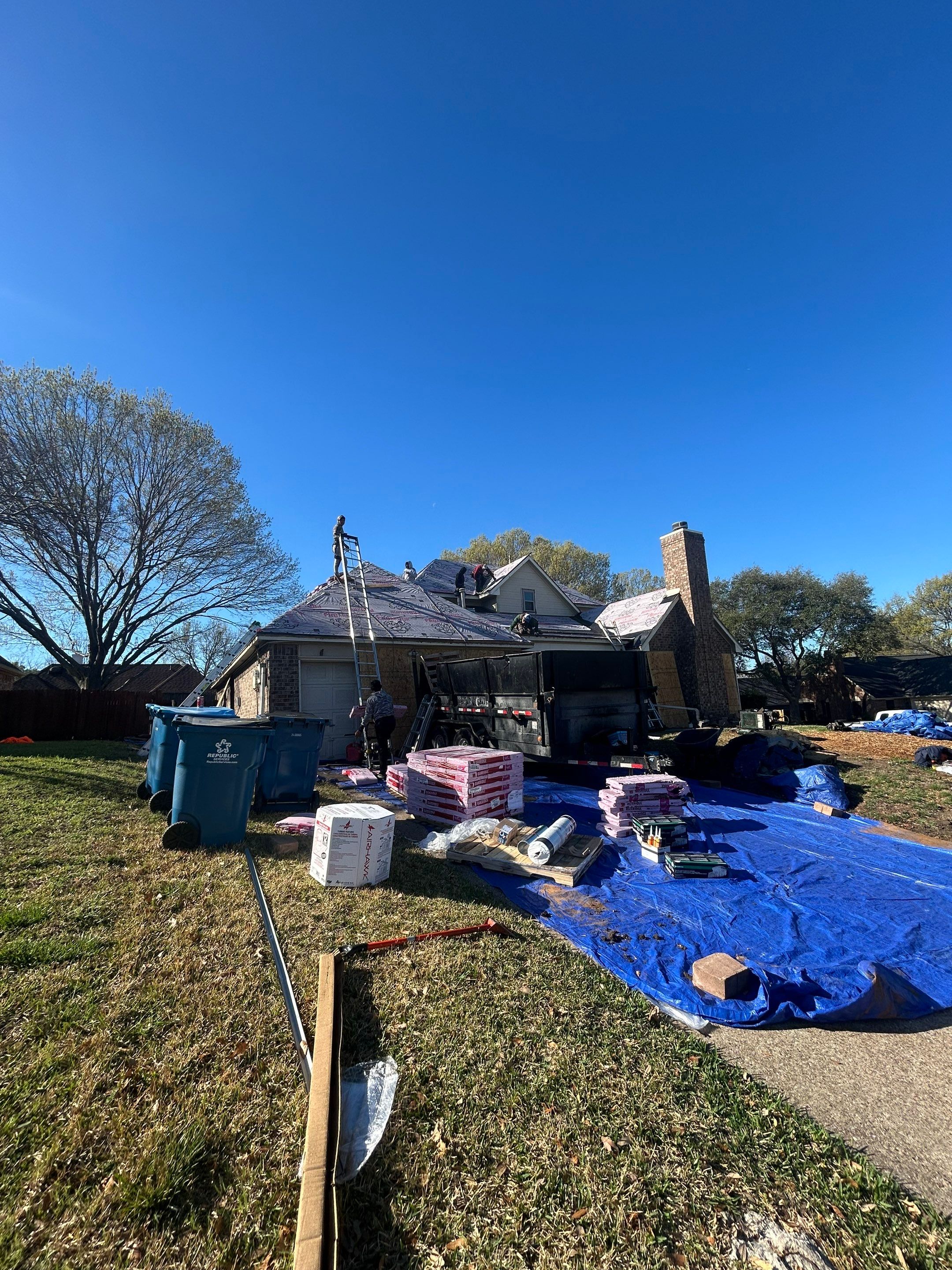 Rowlett Residential Roof Replacement and Fascia Wood Rot Repair by HTR&C