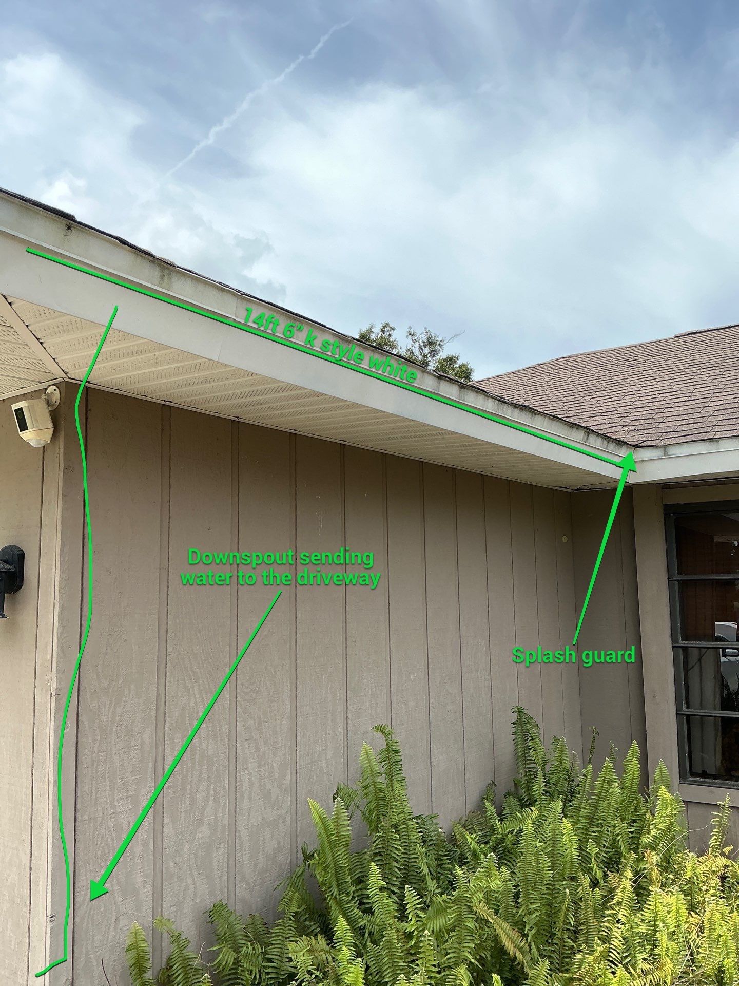 K-Style Gutter Installation in Sarasota FL by Gutter Professors