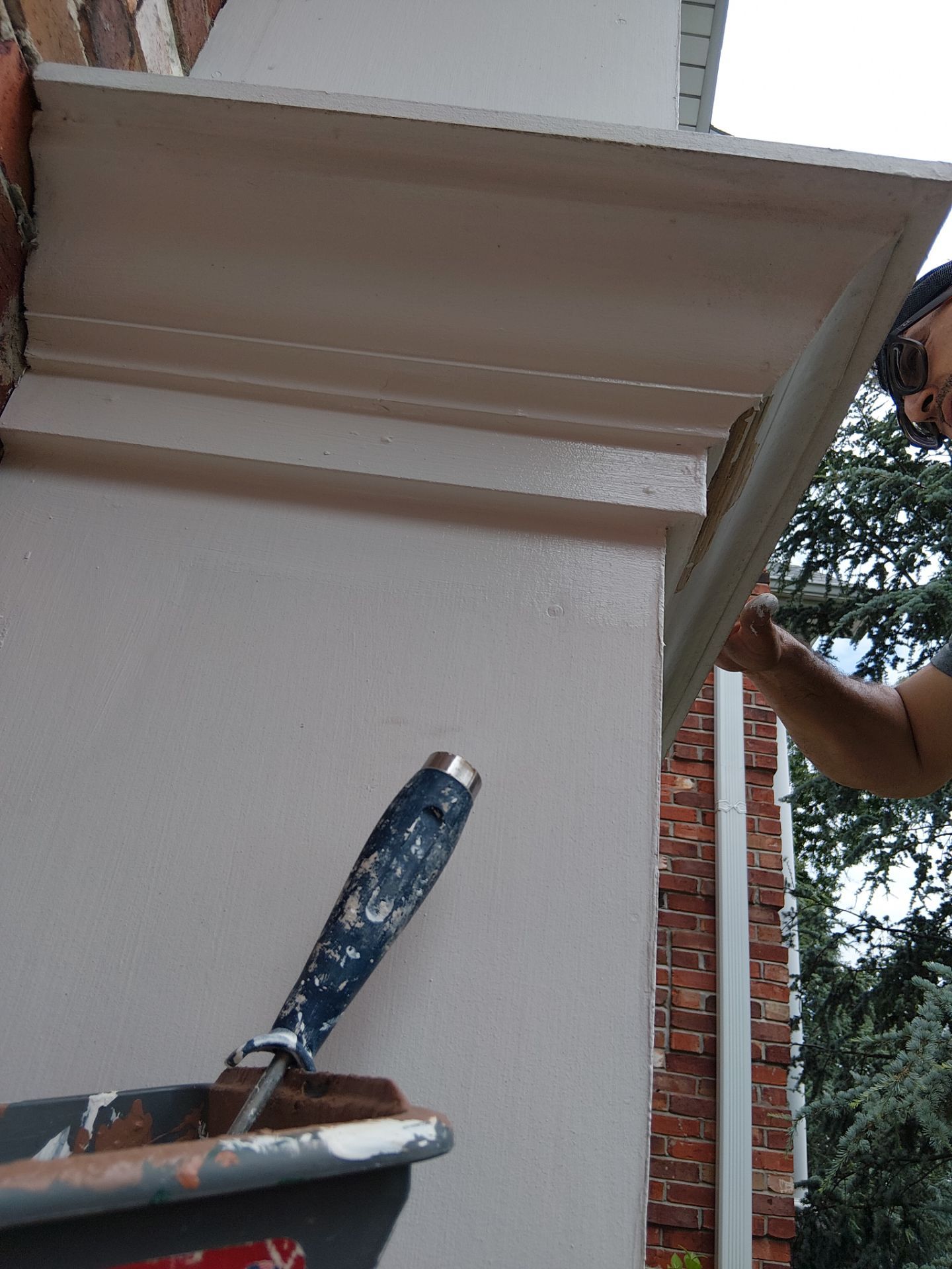 2nd-Story Exterior Trim Paint Repair – Chesterfield, MO by Legendary Services Company LLC.