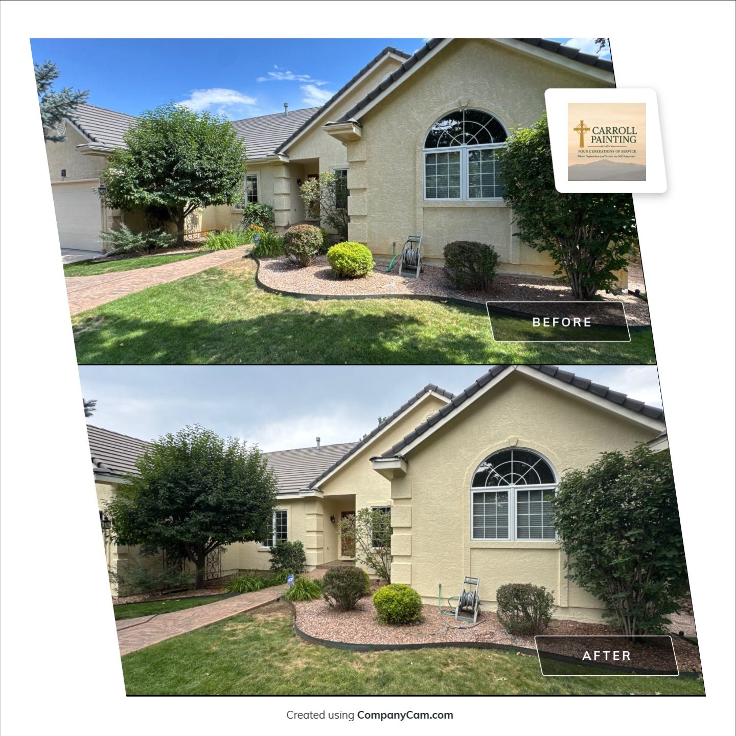 Exterior Stucco Repair and Elastomeric in the Broadmoor Bluffs by Carroll Painting LLC