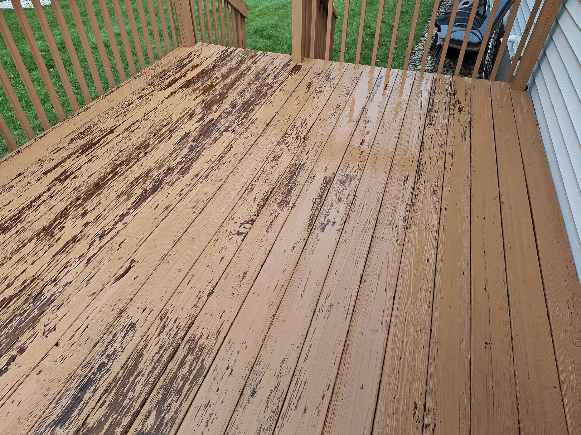 Deck Pressure Washing and Staining in Norton Shores Michigan! by Gordon Painting