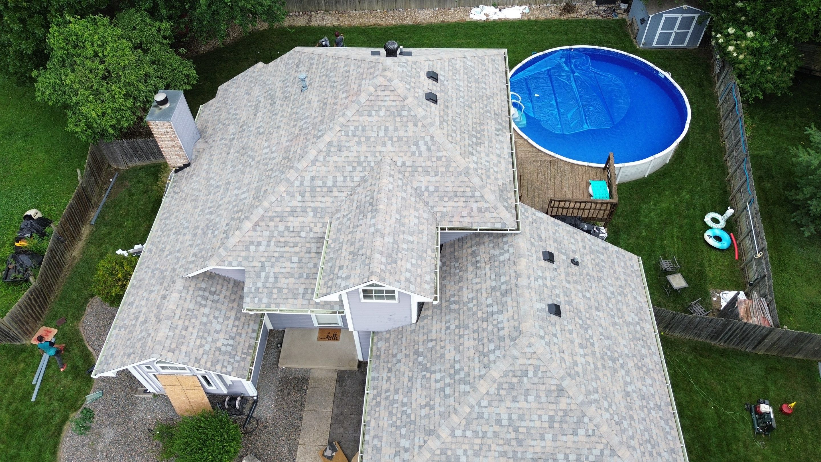 Project in New Albany by Moss Roofing