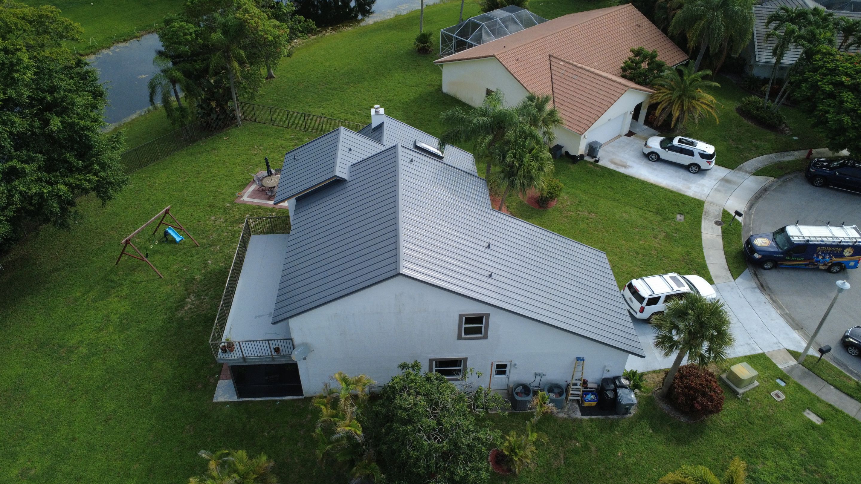 Residential Remodel using 1" Nail strip metal roof by BLUES BROTHERS ROOFING